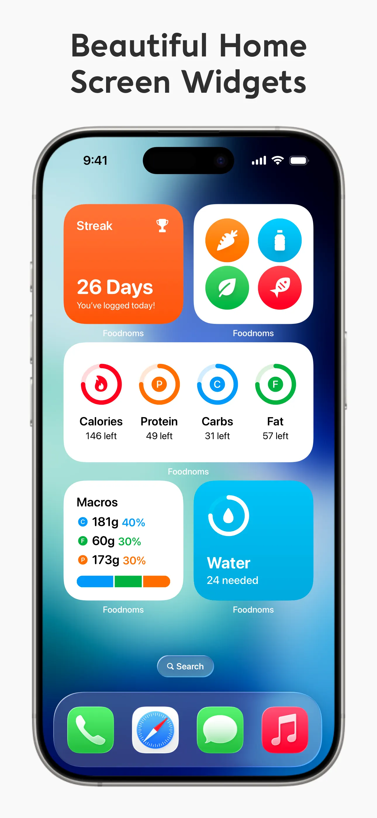 Nutrition Tracker: Foodnoms App Store screenshot 3