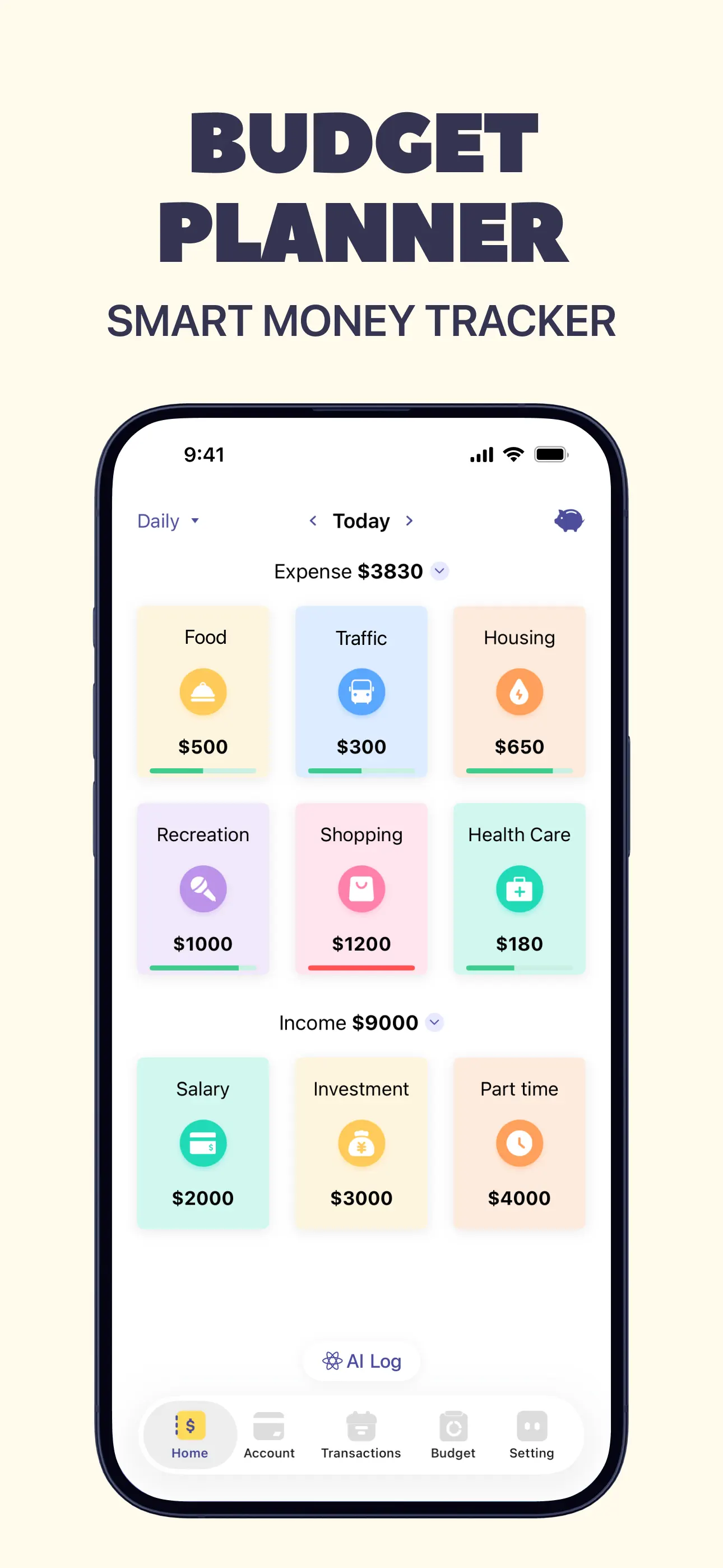 Budget app - spending tracker App Store screenshot 1