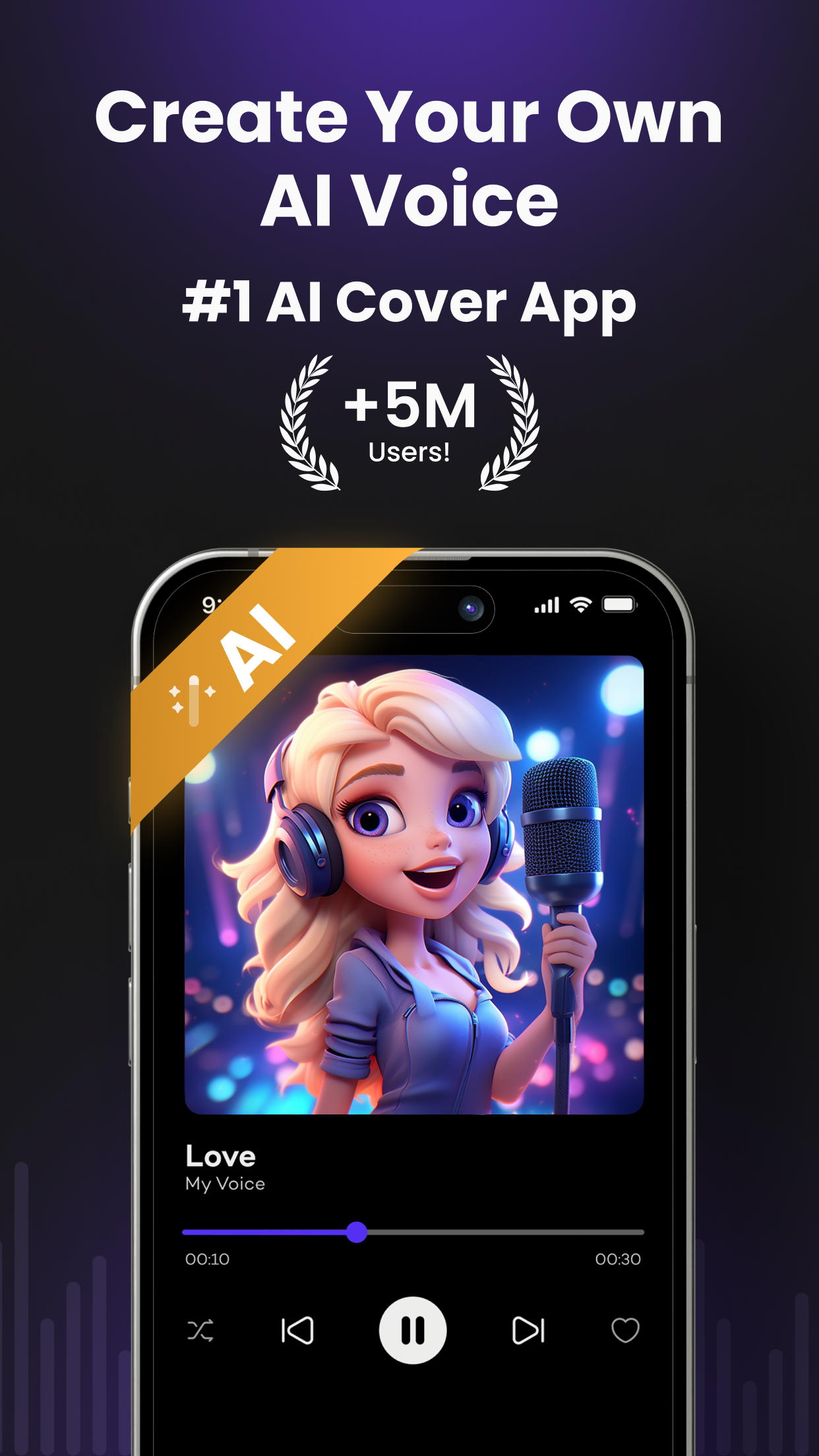 AI Cover & Songs: Music AI App Store screenshot 1
