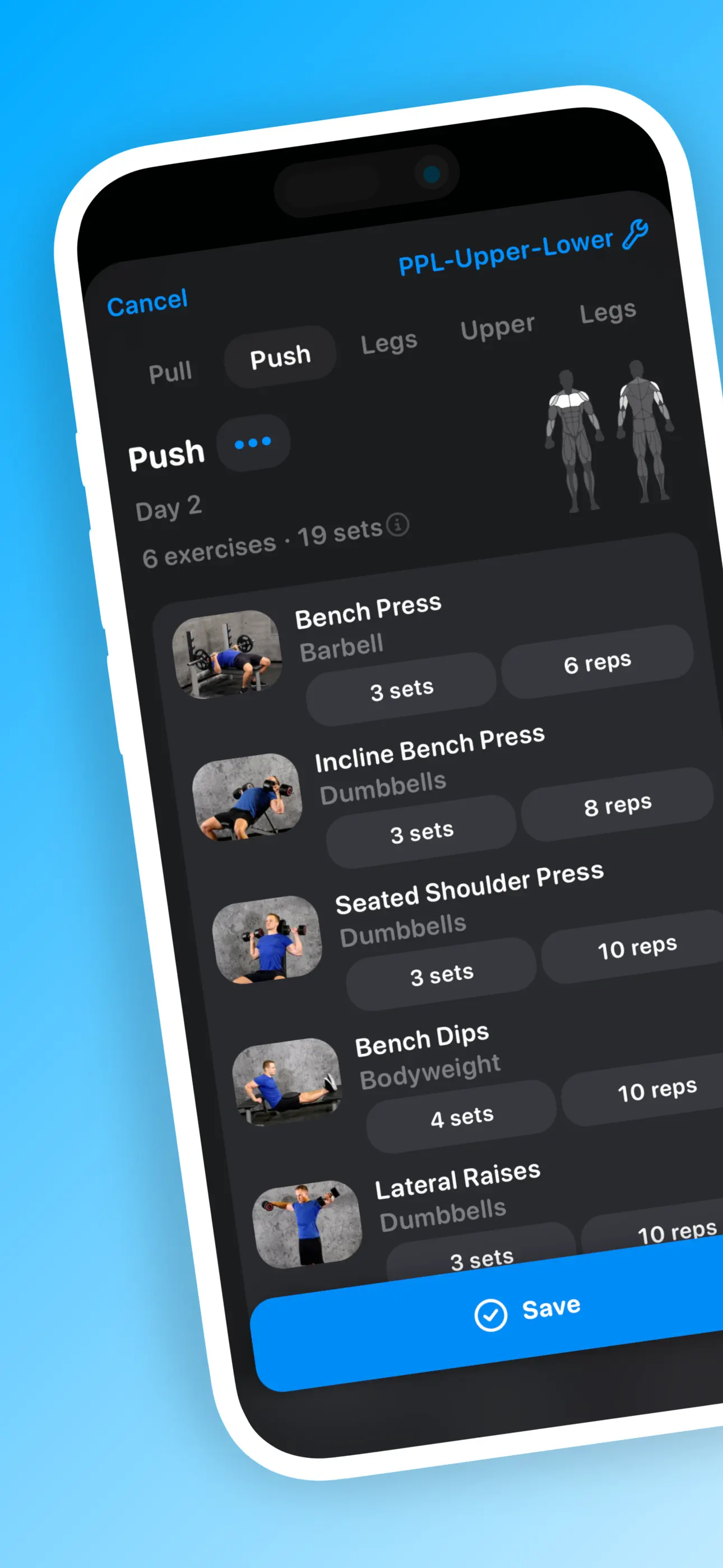 Gym Workout Alpha Progression App Store screenshot 1