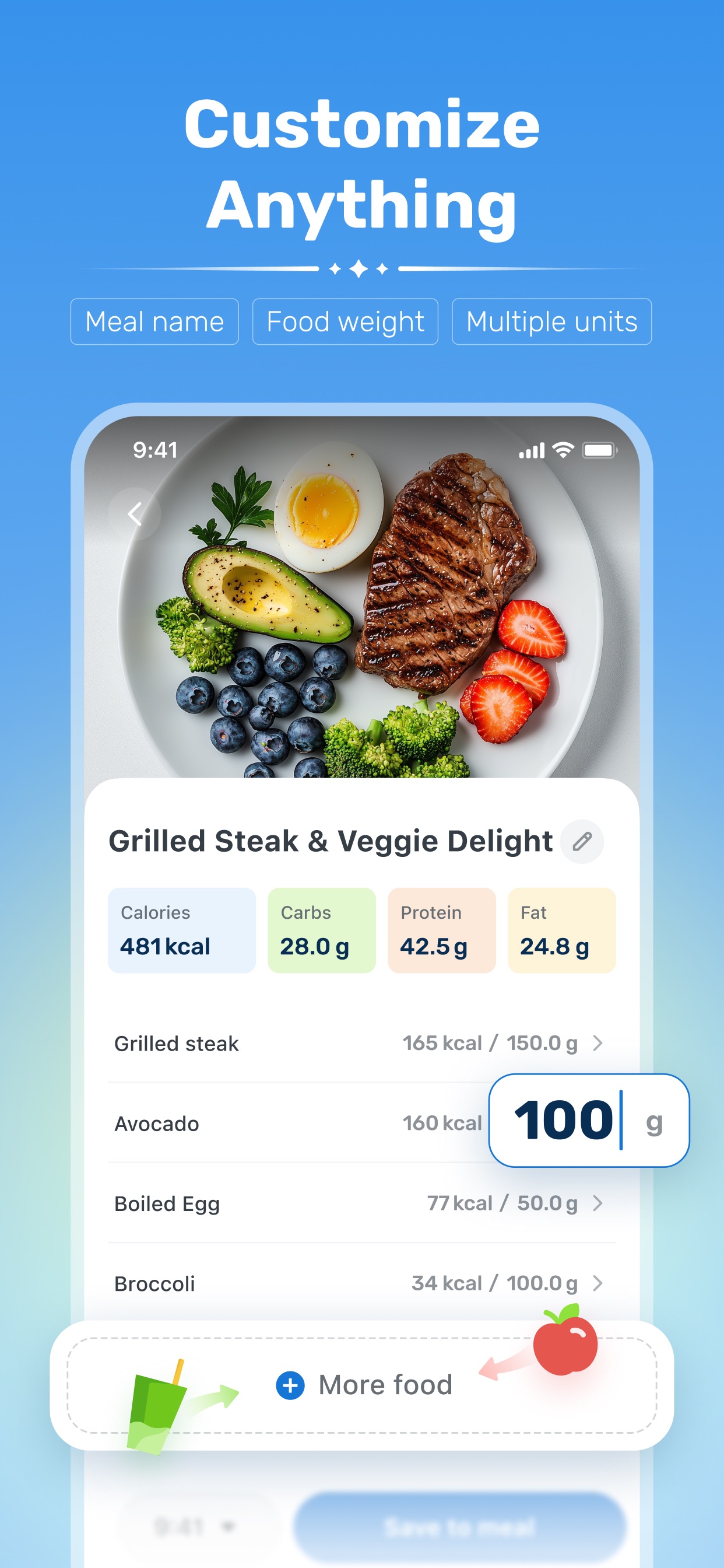 WiseMeal: Al Calorie Tracker App Store screenshot 1