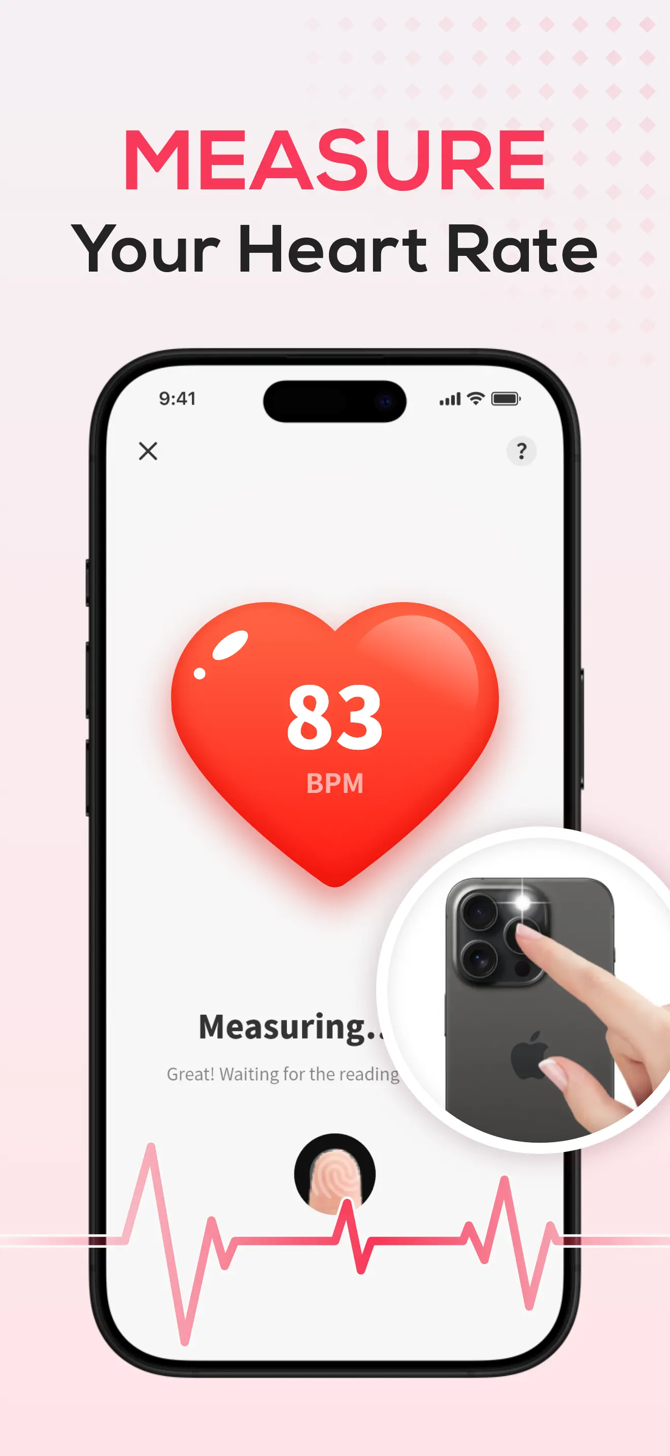 Health Tracker- HeartRate & BP App Store screenshot 1