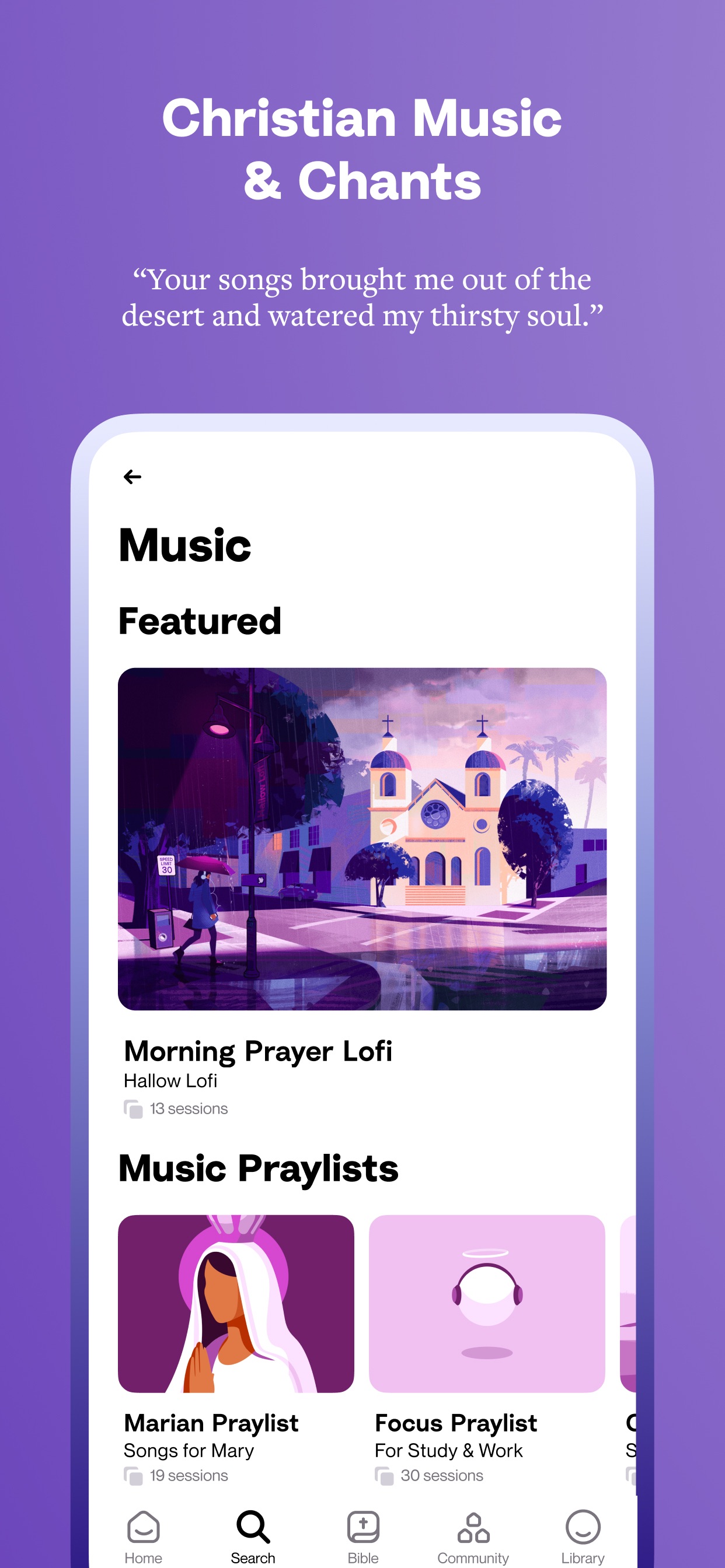 Hallow: Prayer & Meditation App Store screenshot 2