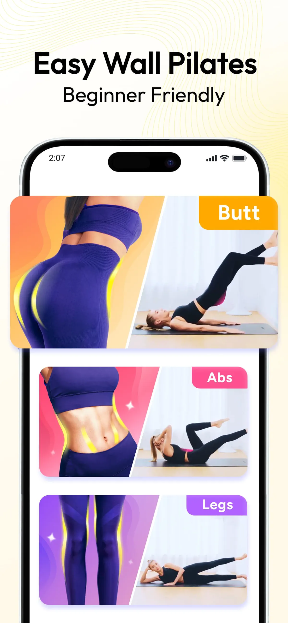 Pilates at Home, Wall Pilates App Store screenshot 2