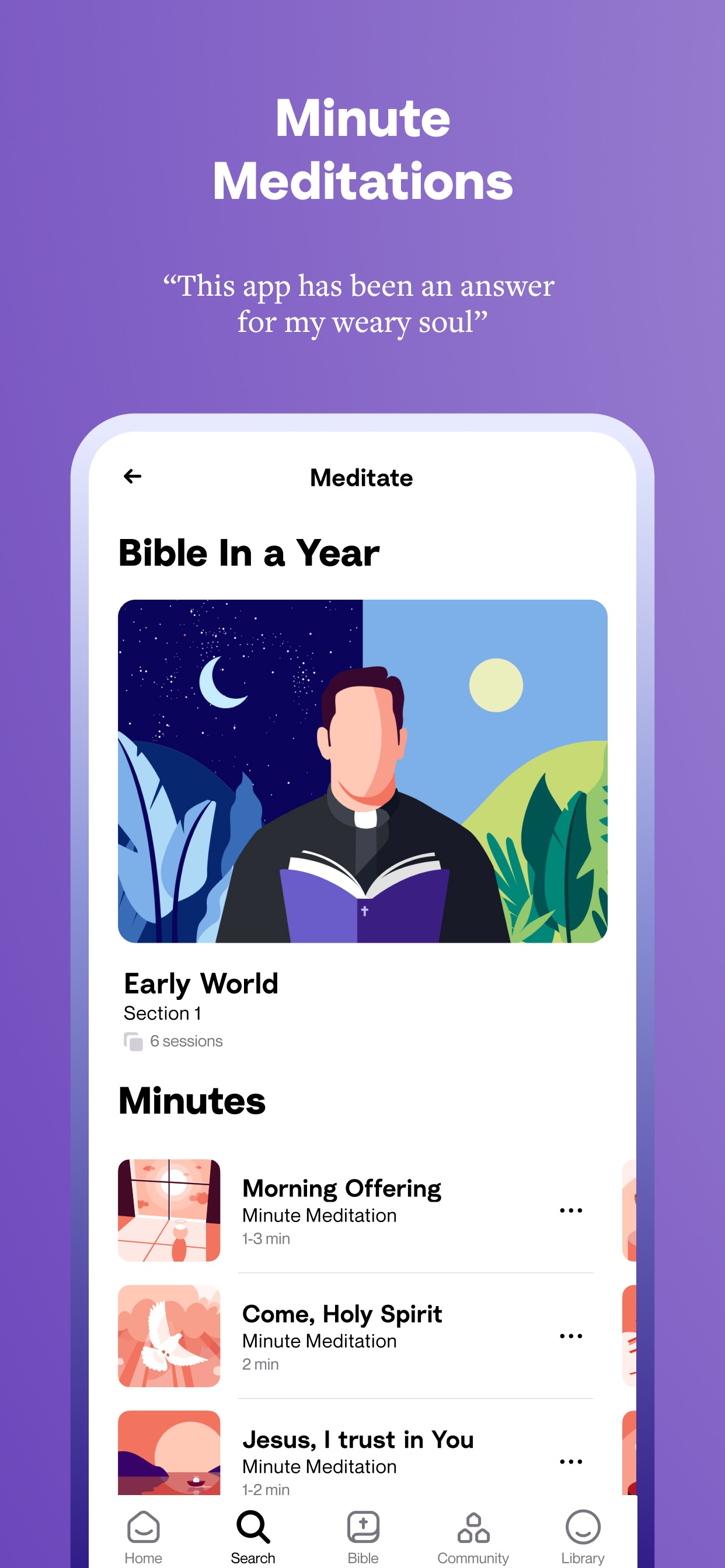 Hallow: Prayer & Meditation App Store screenshot 4