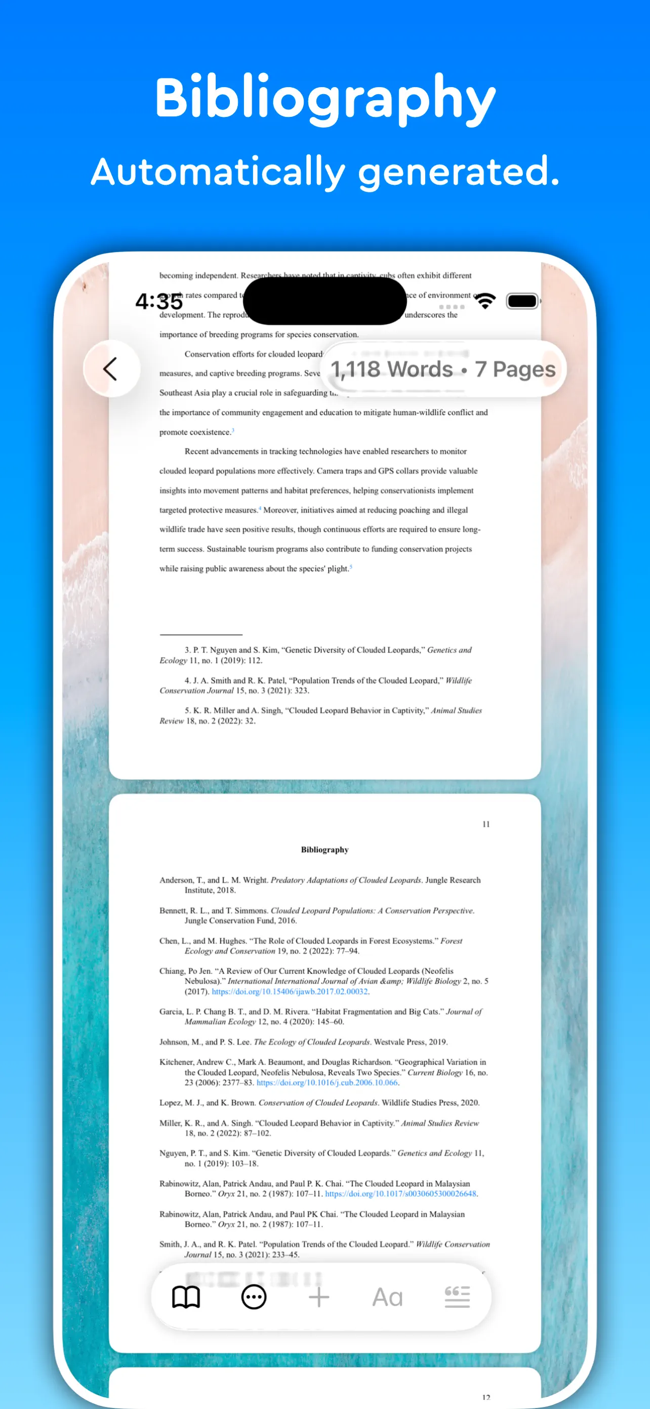 Essayist: Academic Writing App App Store screenshot 2