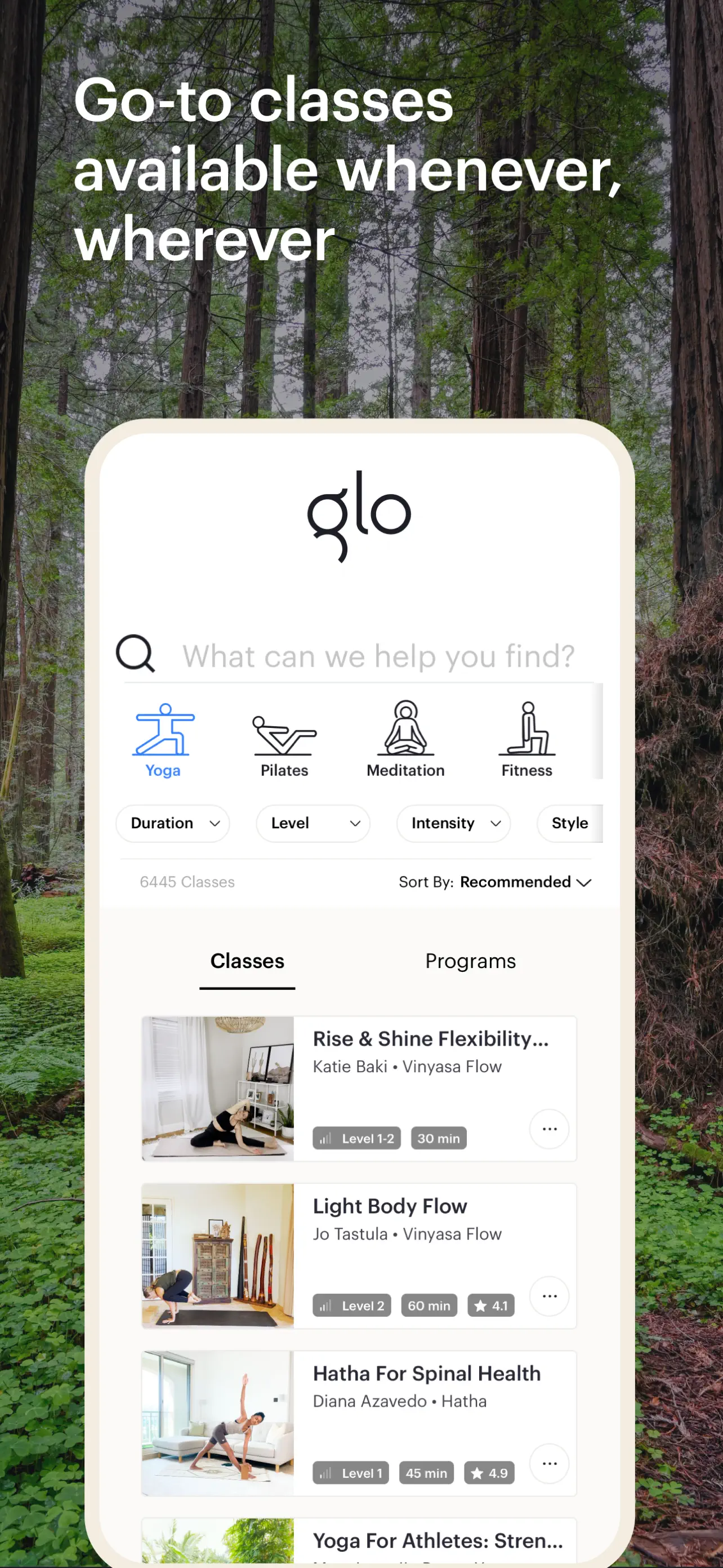 Glo | Yoga and Meditation App App Store screenshot 2