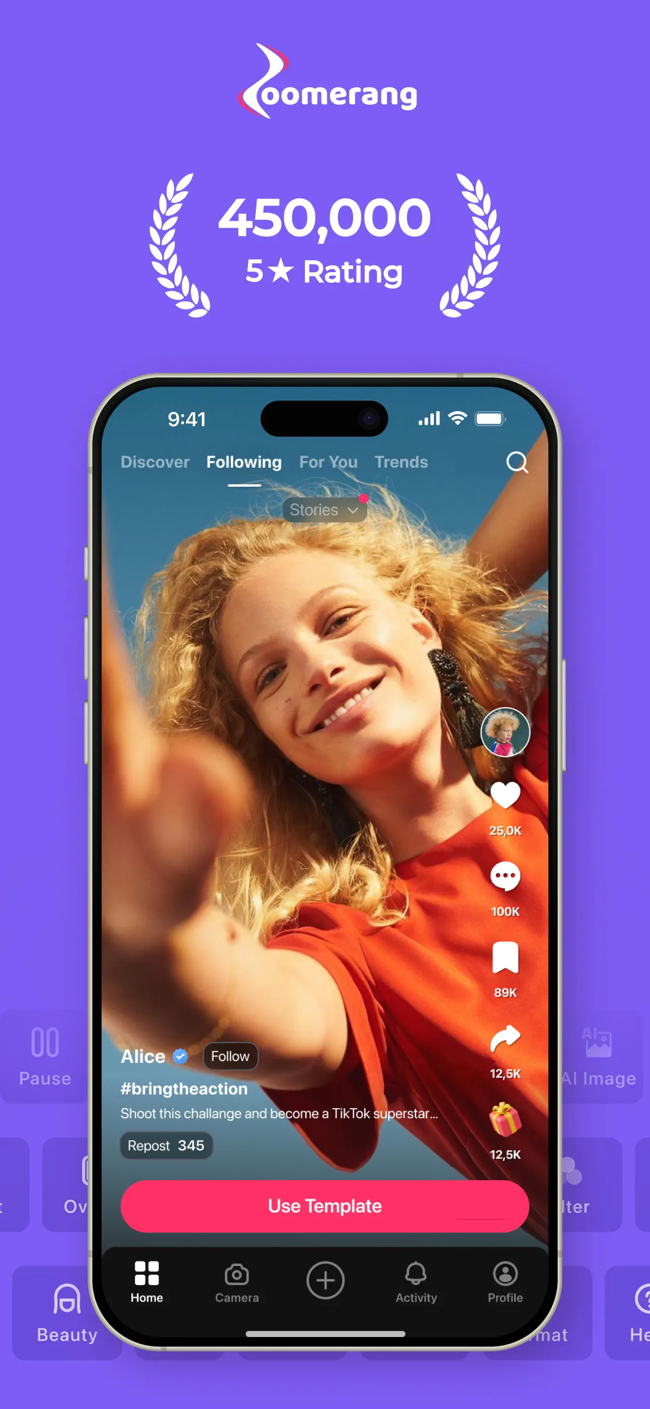 Zoomerang - Ai Video Maker App Store screenshot 1