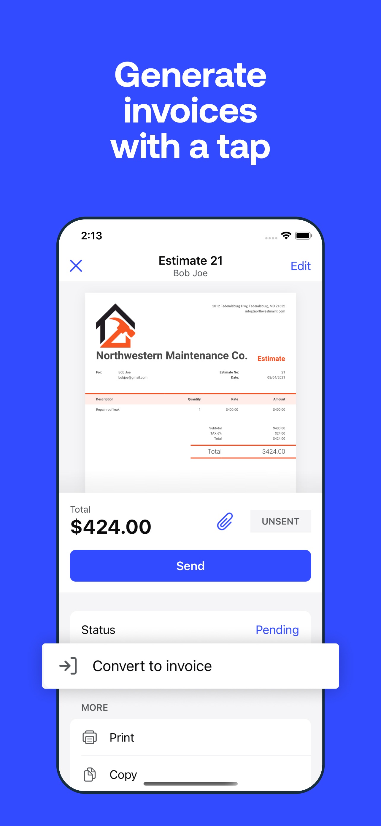 Invoice2go: Easy Invoice Maker App Store screenshot 4