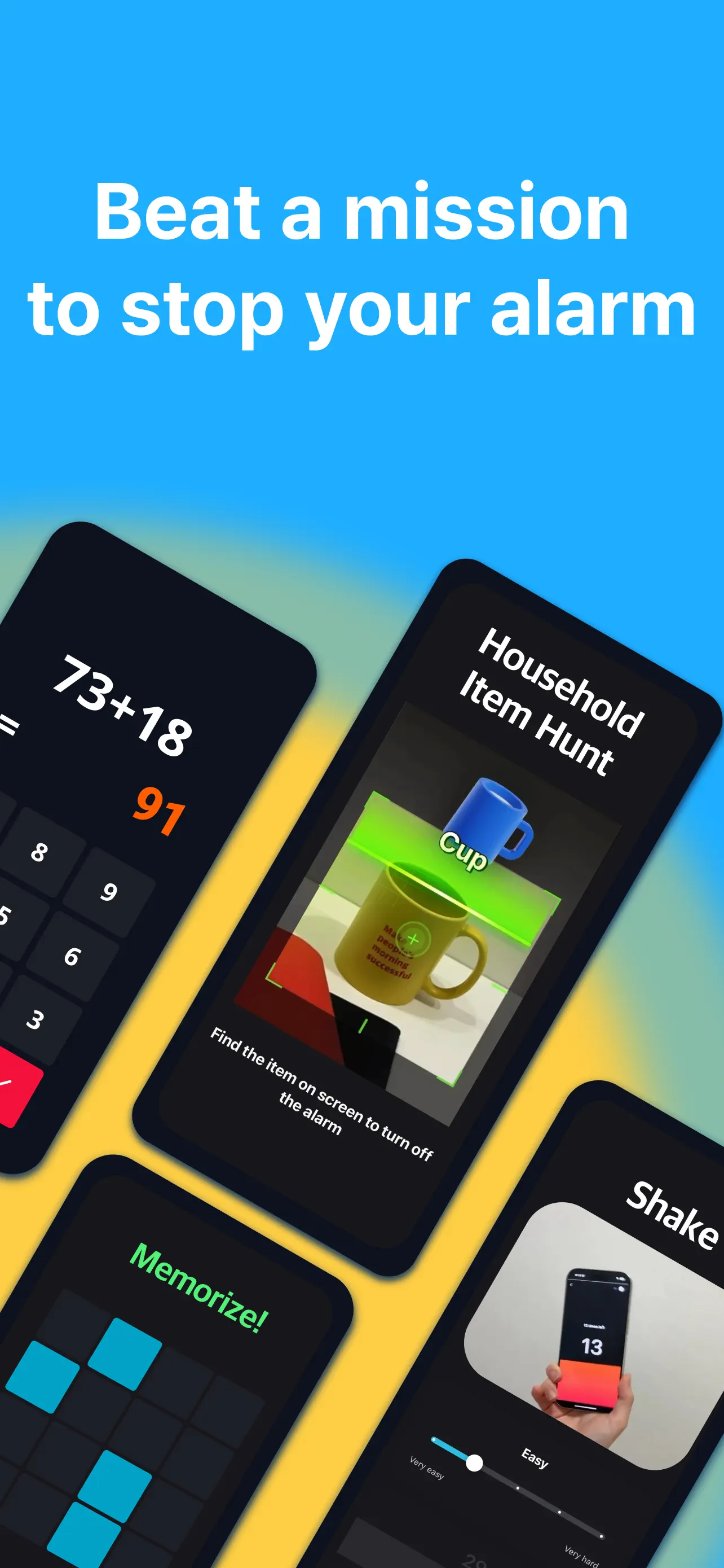 Alarmy - Loud alarm clock App Store screenshot 3