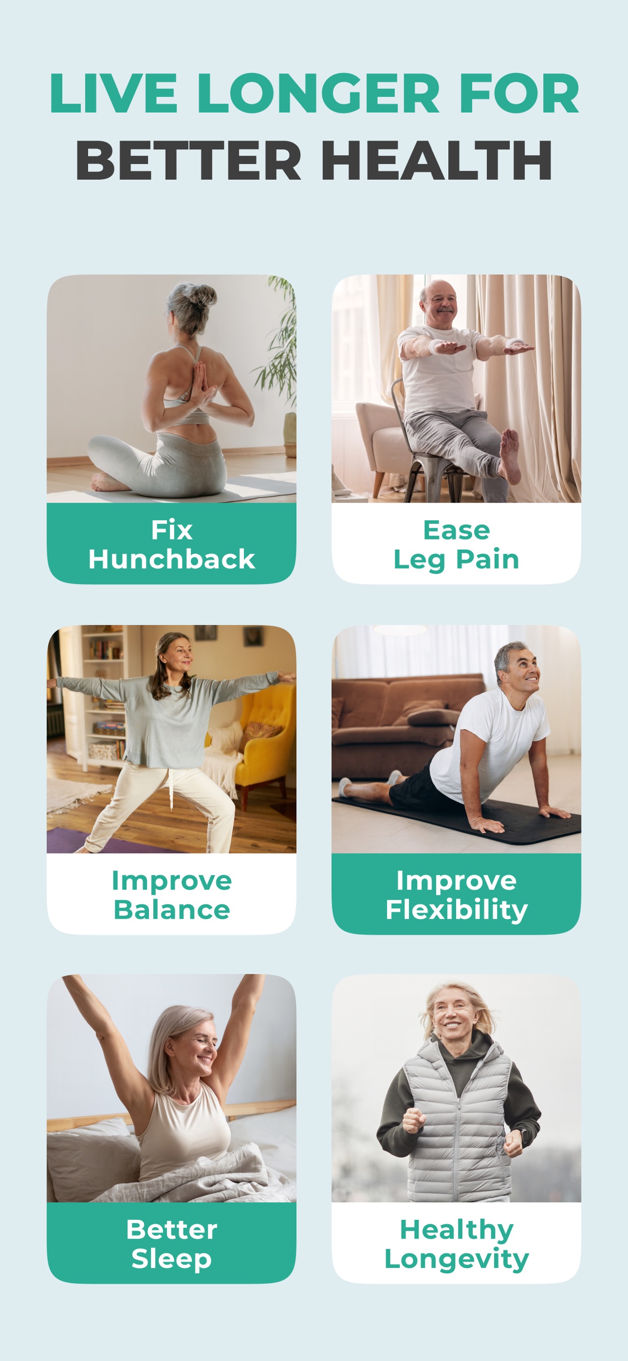 Workout for Seniors: SeniorFit App Store screenshot 1