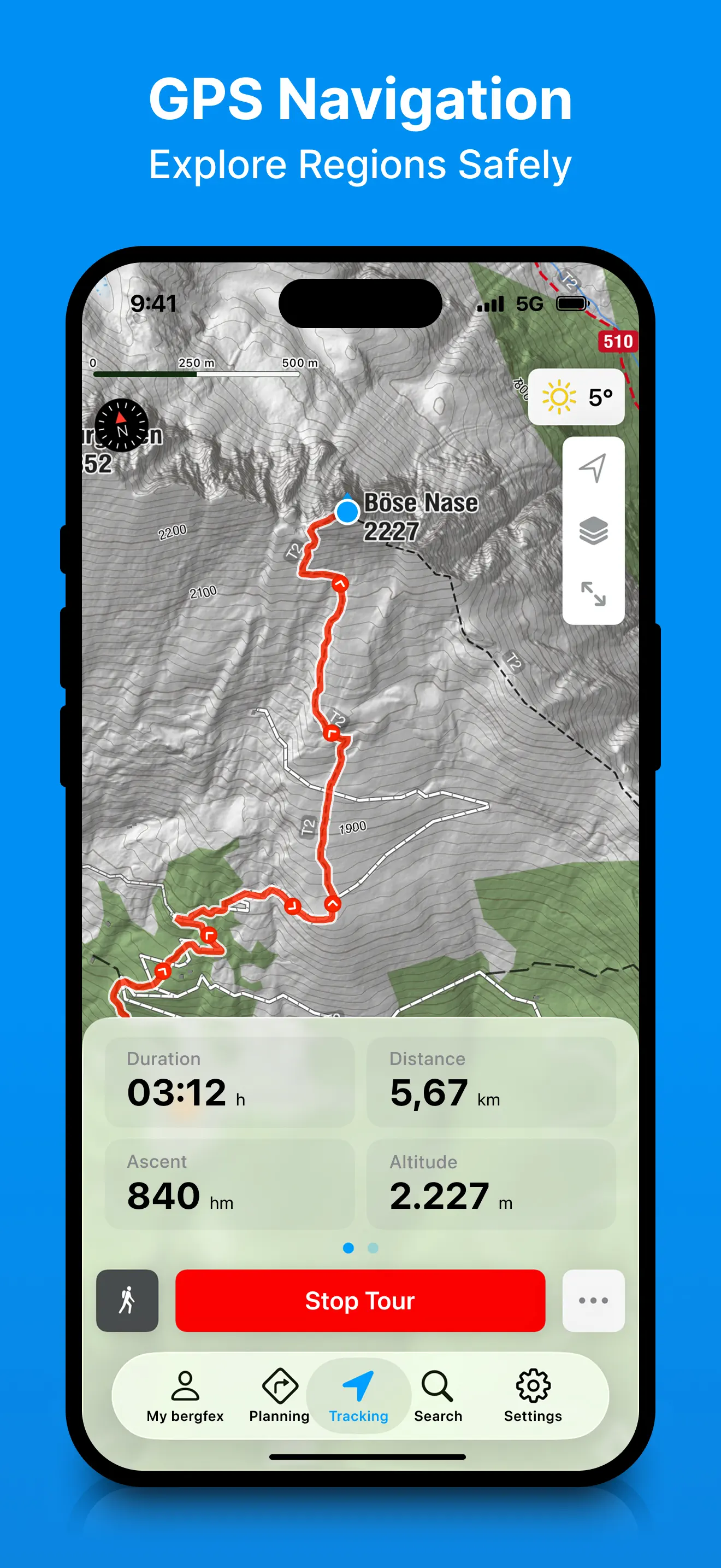 bergfex: Hiking & Tracking App Store screenshot 4