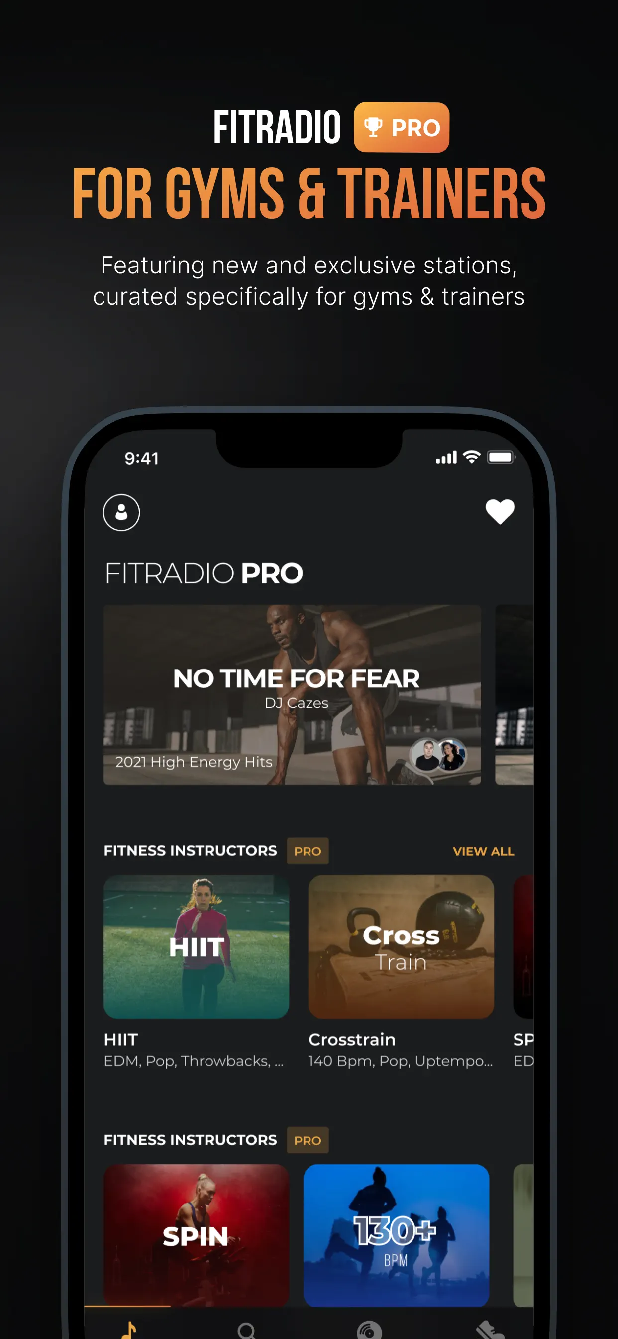 Fit Radio: Train Inspired App Store screenshot 4
