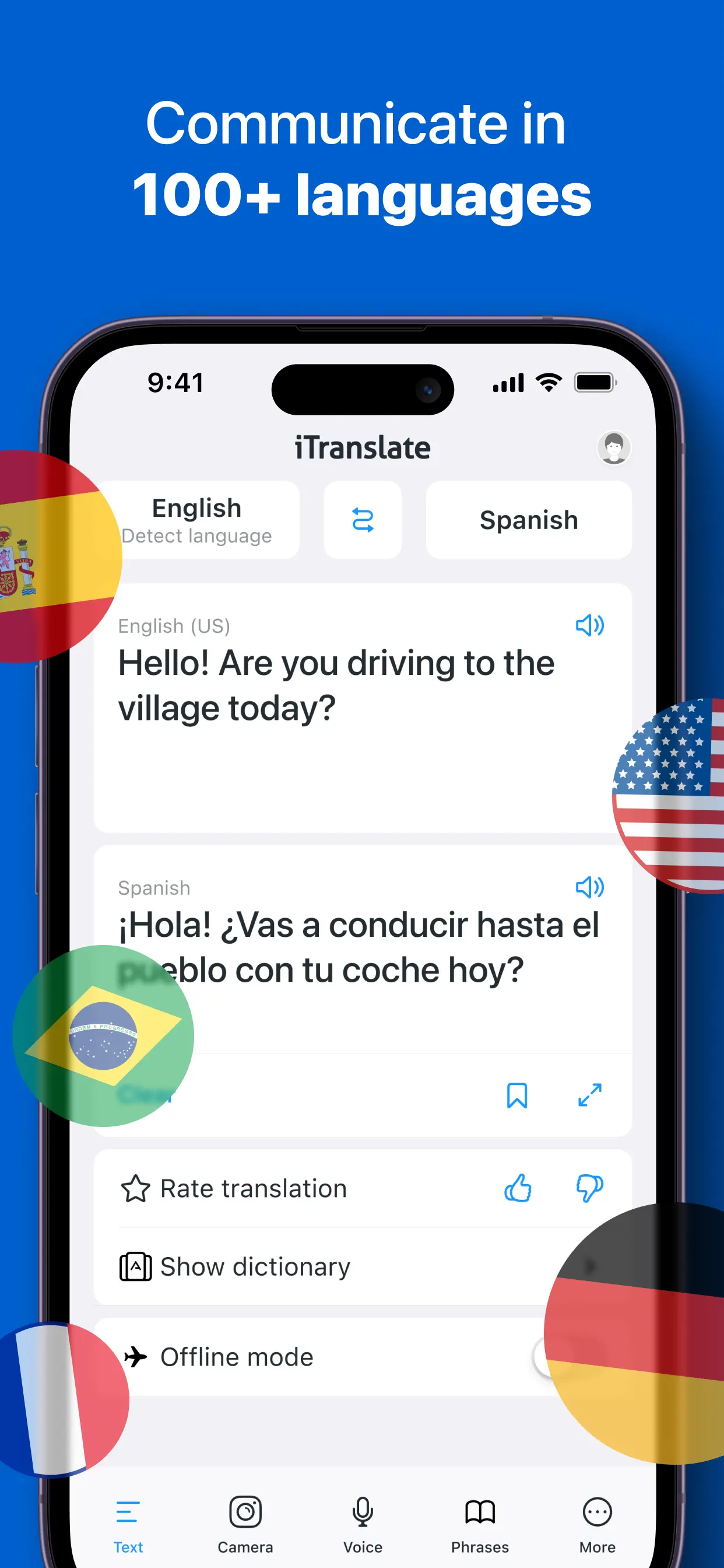 iTranslate Translator App Store screenshot 1