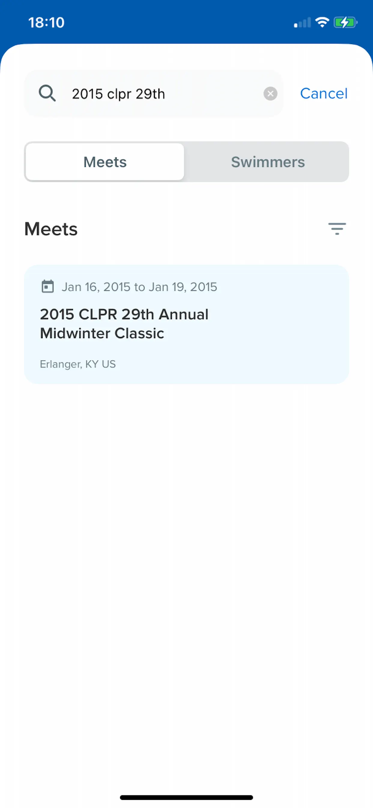 Meet Mobile: Swim App Store screenshot 1