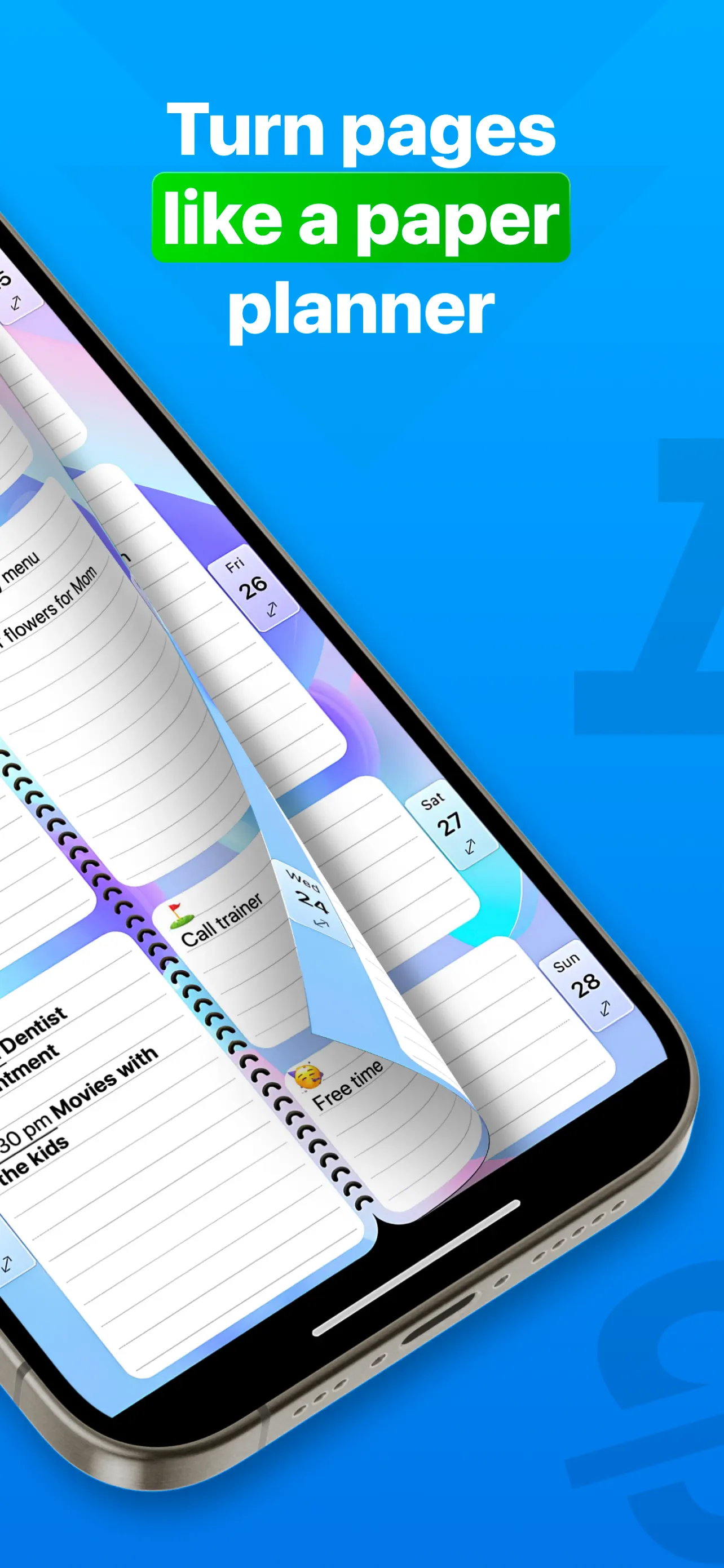 Weekly Planner - Diary, Notes App Store screenshot 2