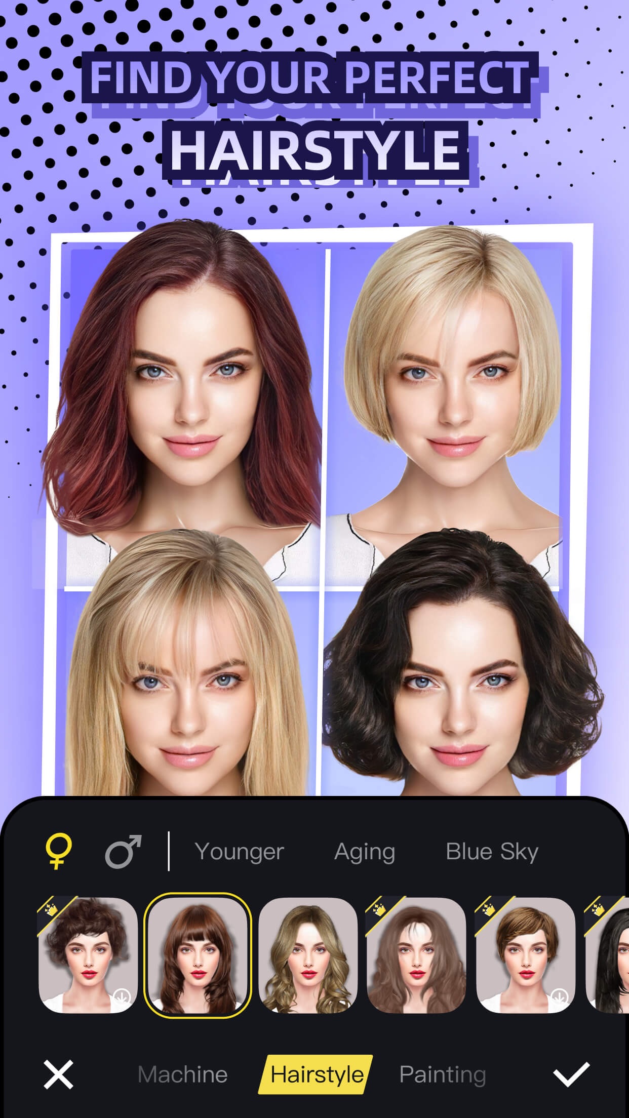 Clicam -Hairstyle, Aging App Store screenshot 2