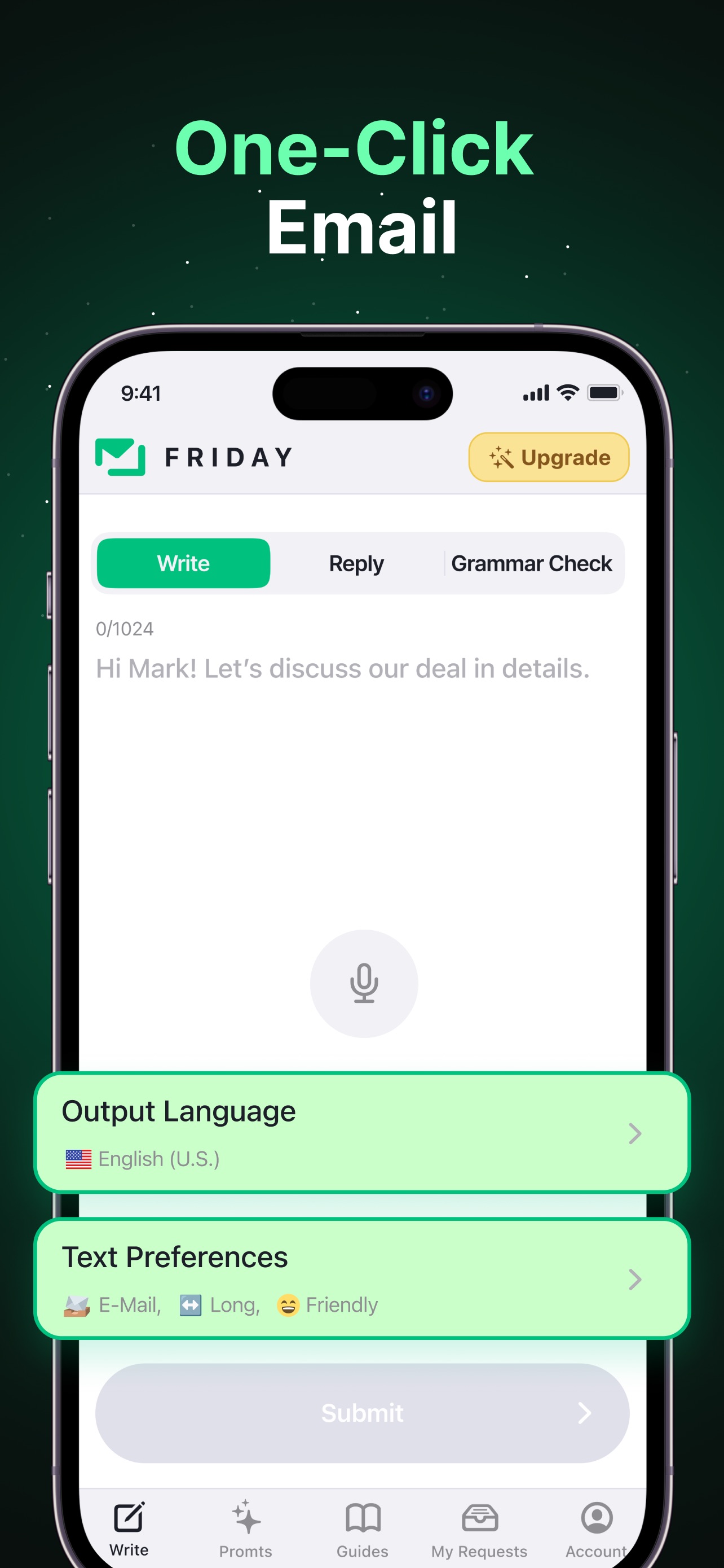 Friday AI Email Writer App Store screenshot 1