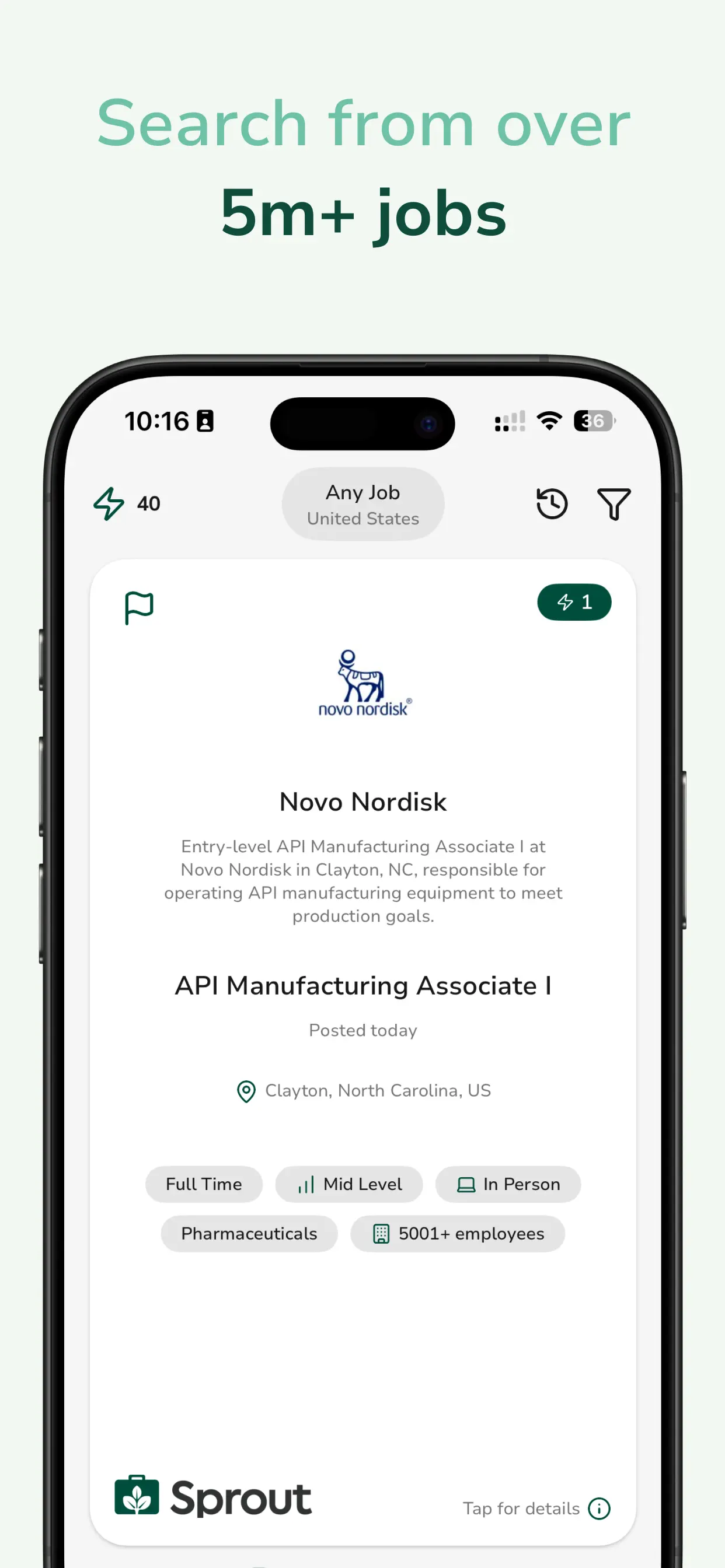 Sprout - AI Job Search App Store screenshot 2
