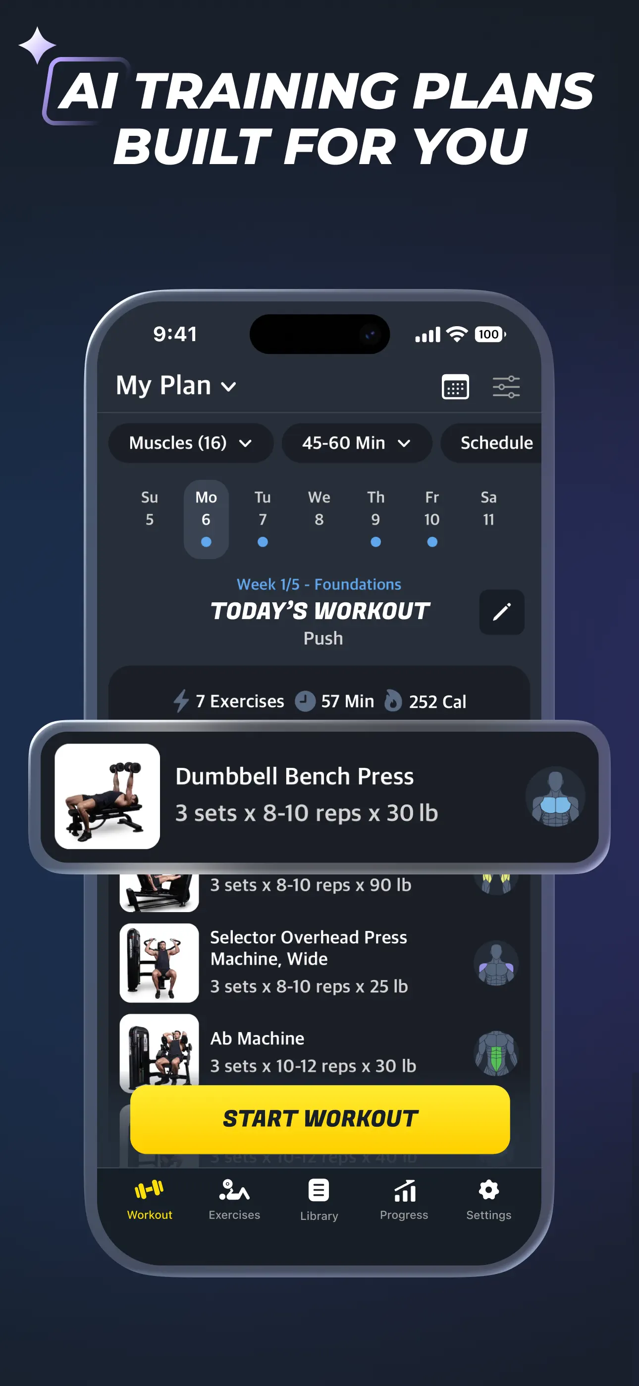 Gymverse: Gym Workout Planner App Store screenshot 3
