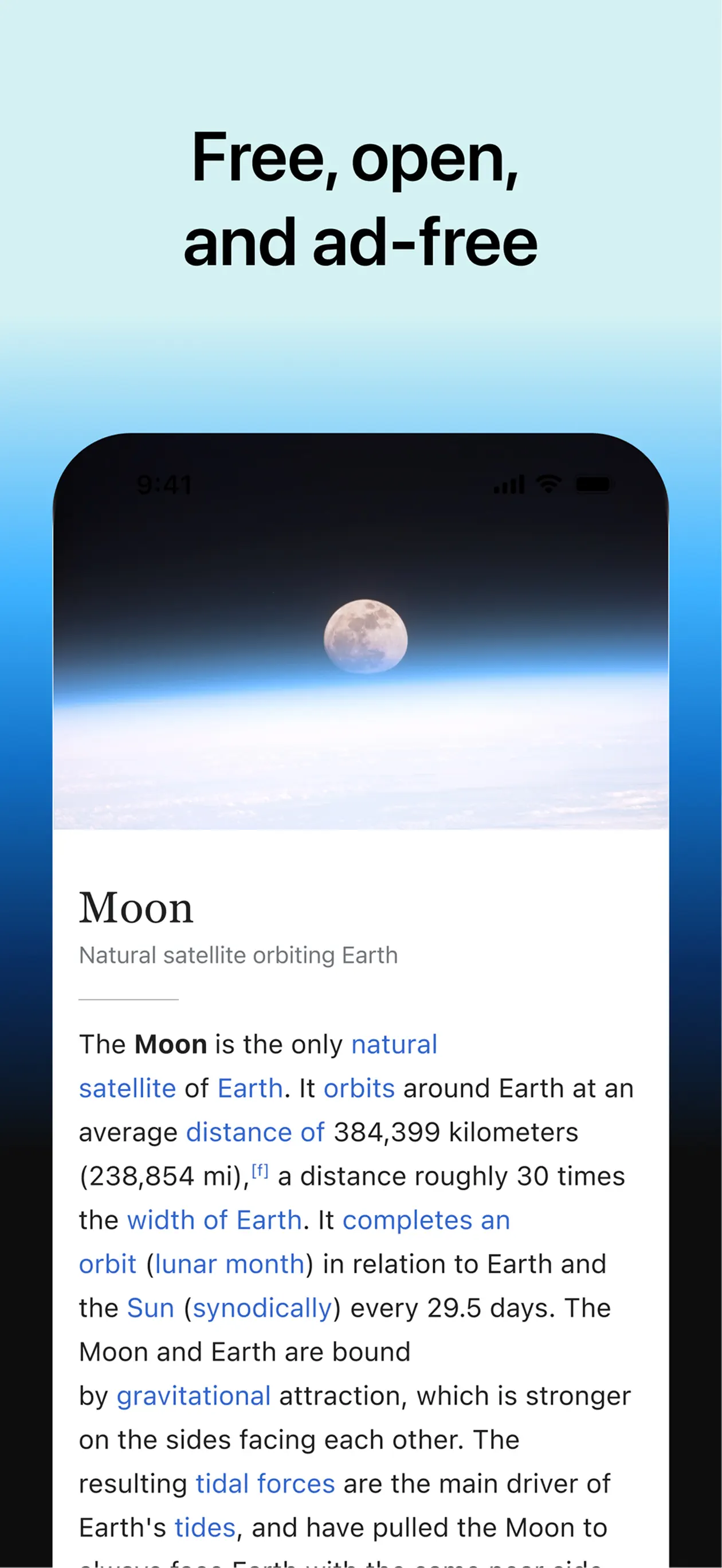 Wikipedia App Store screenshot 1