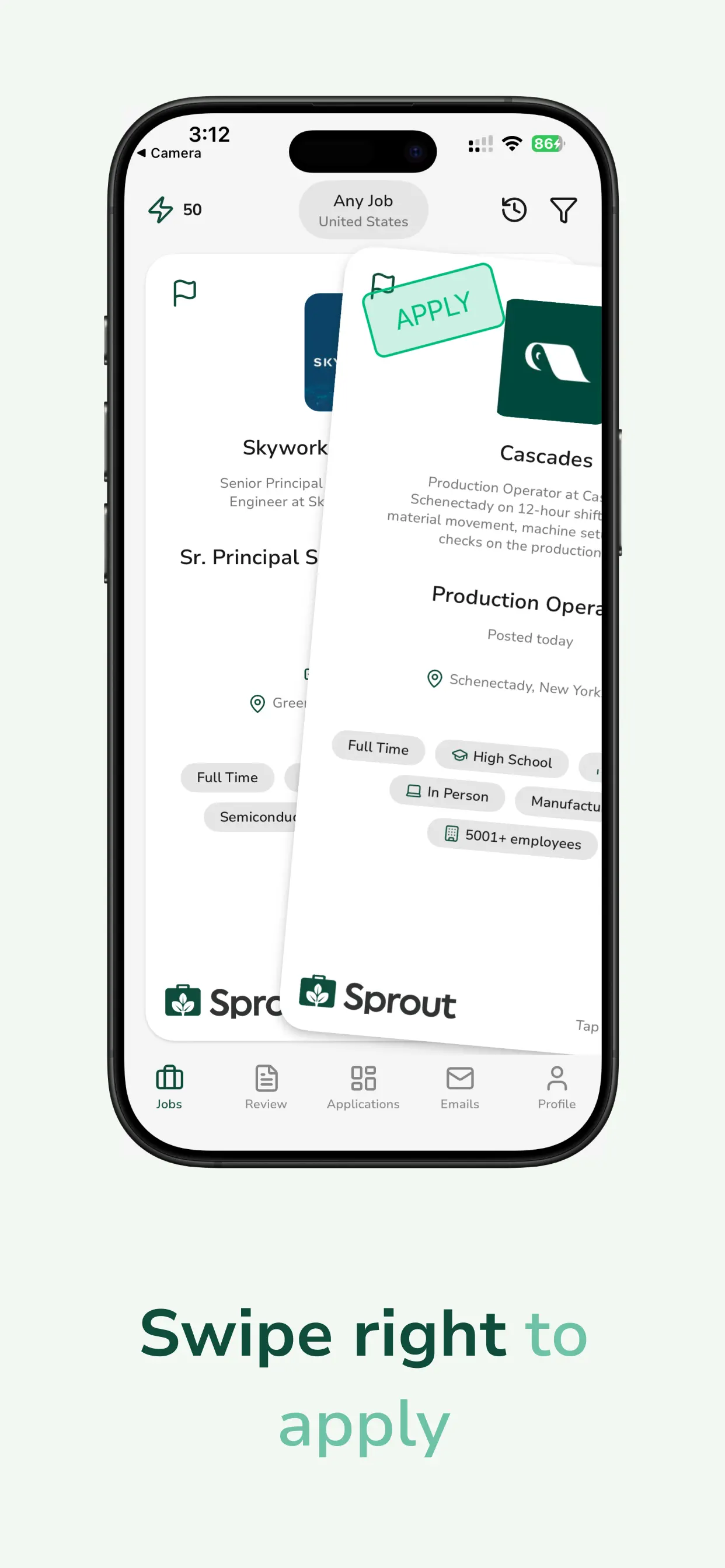 Sprout - AI Job Search App Store screenshot 3