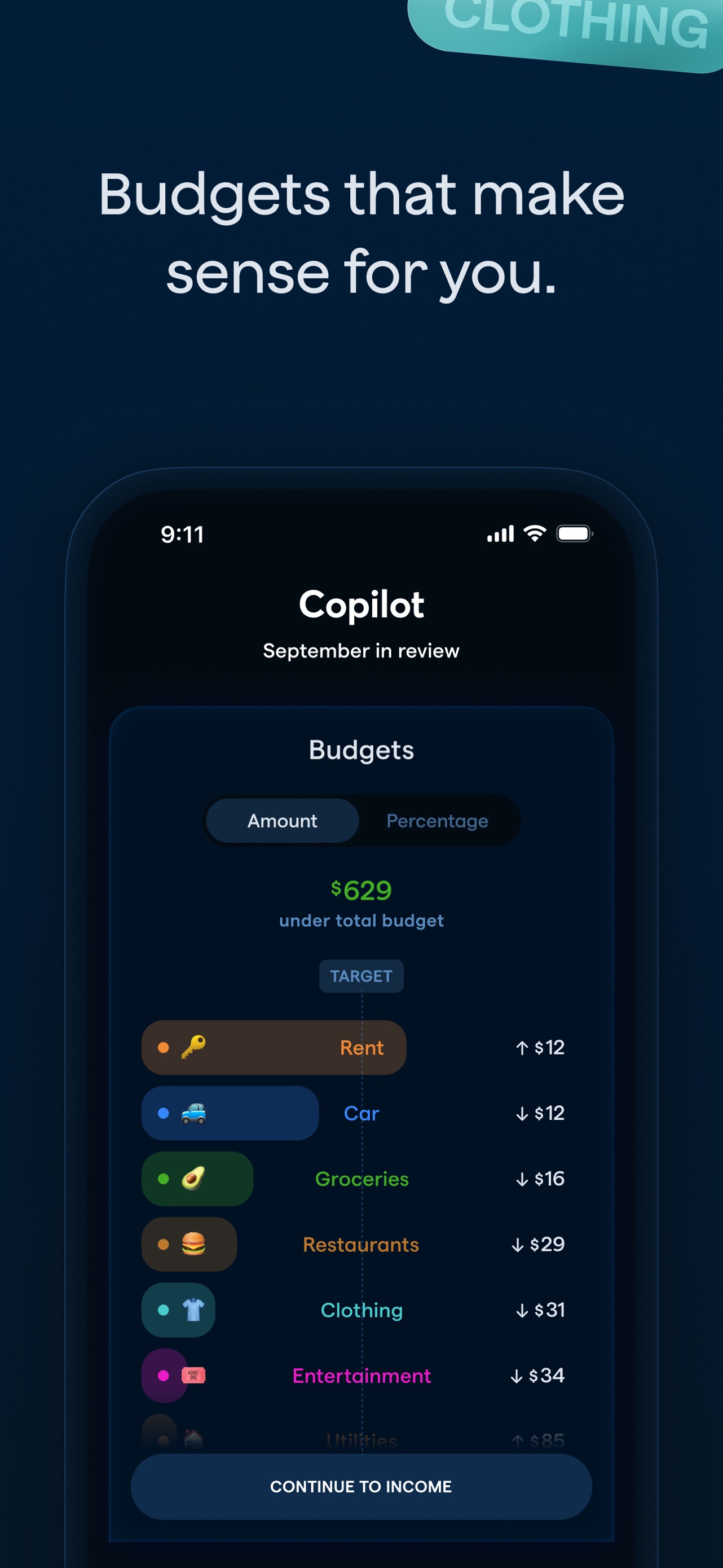 Copilot: Track & Budget Money App Store screenshot 4