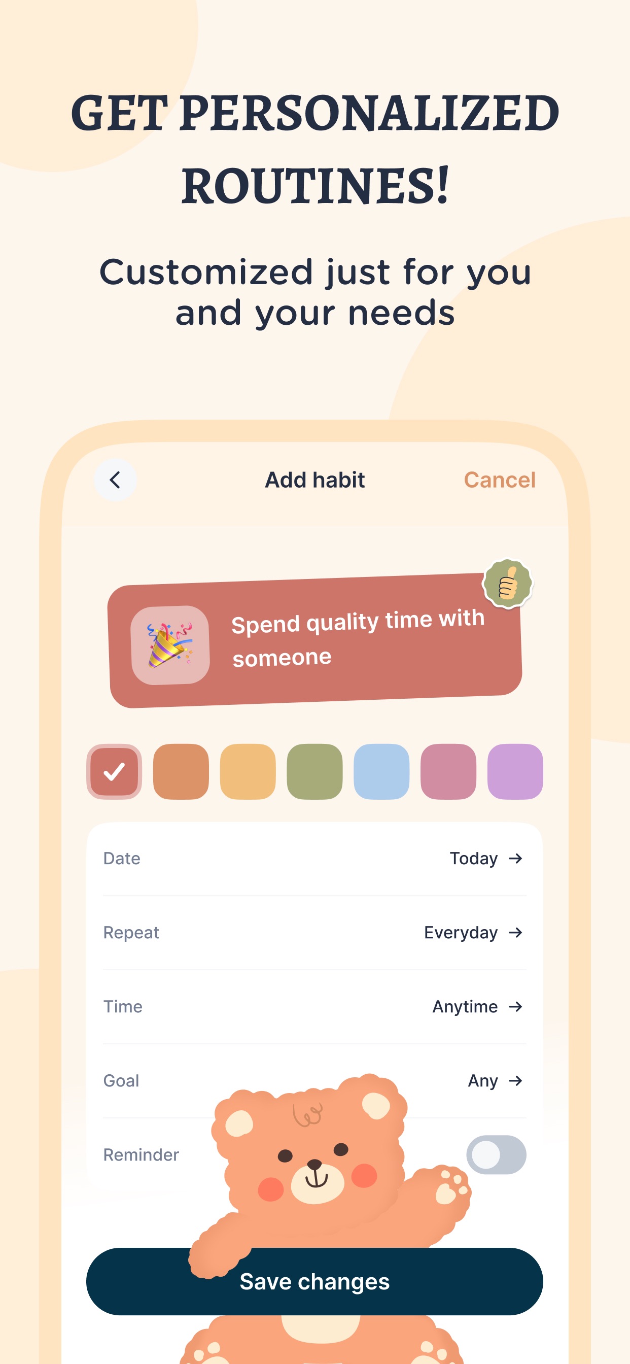 TeddyCare: Daily Routine Plan App Store screenshot 1