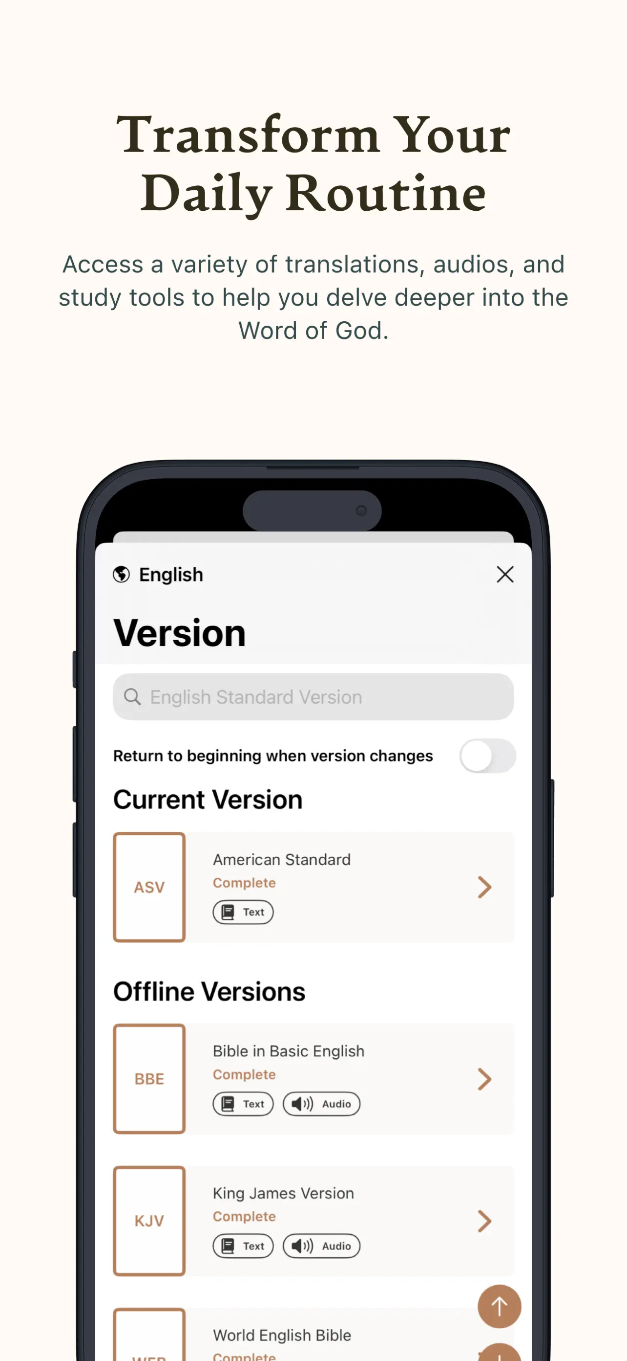 Holy Bible † Study God's Word App Store screenshot 3