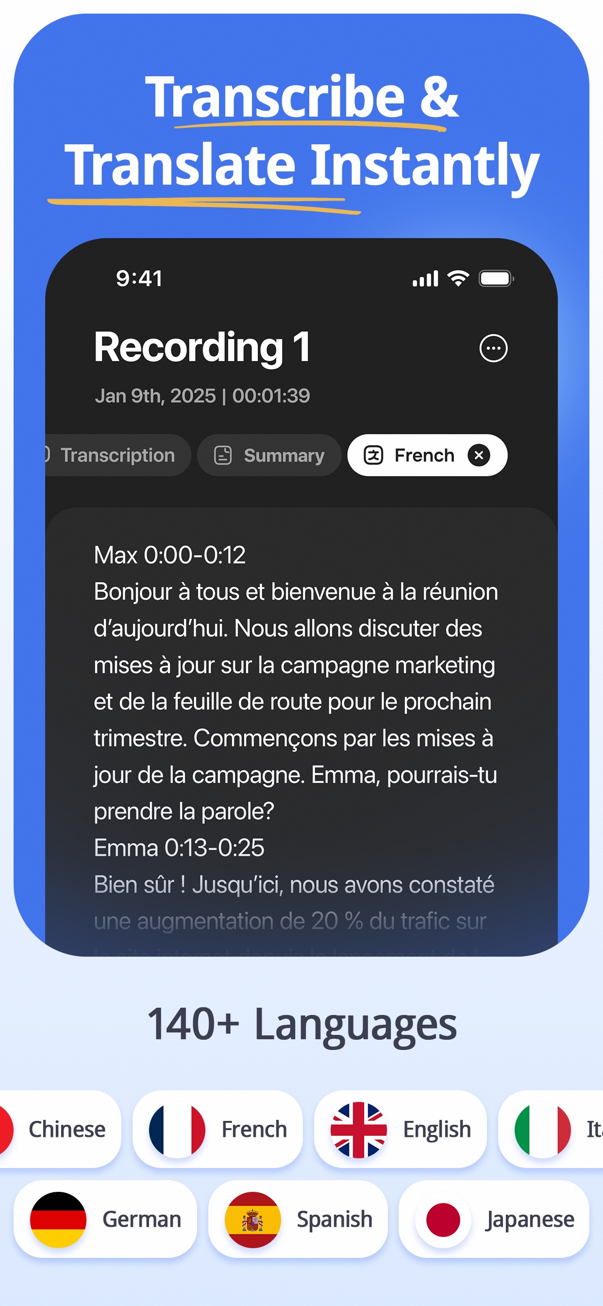 FoxNote - AI Note Taker App Store screenshot 2