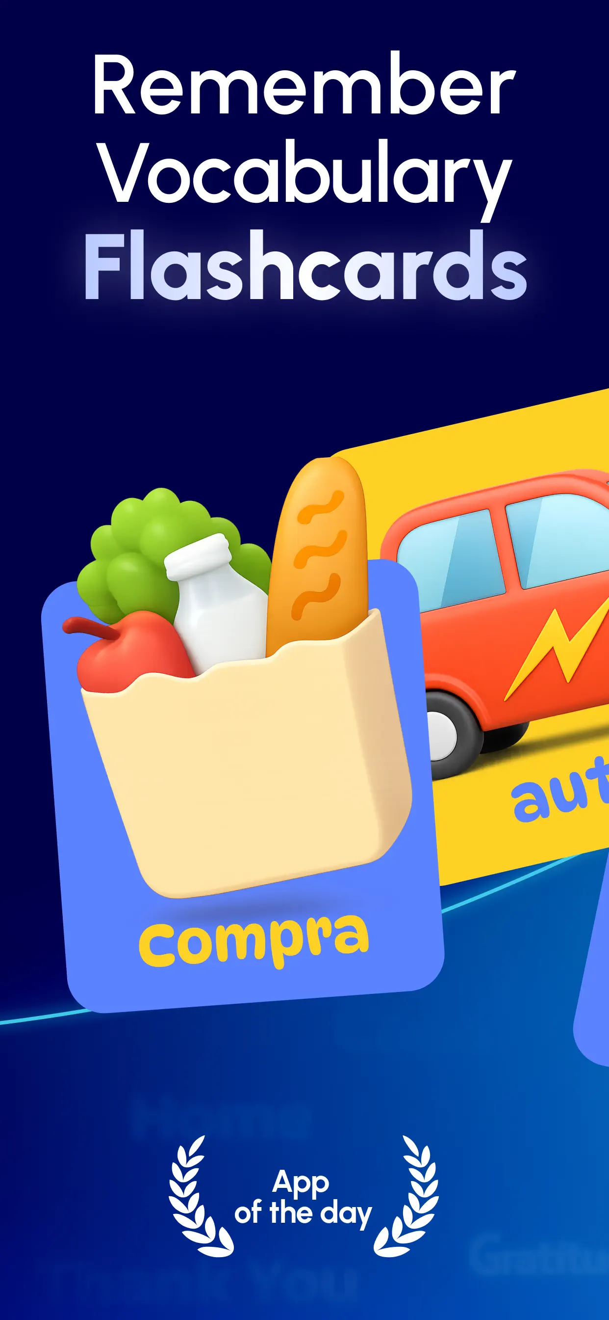 Remember Vocabulary Flashcards App Store screenshot 1