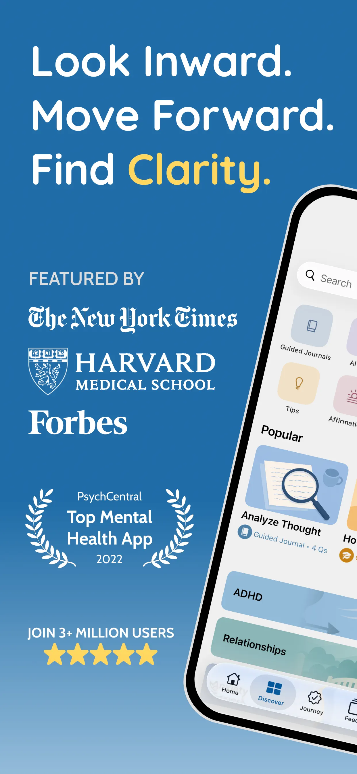 Clarity: CBT Self Help Journal App Store screenshot 1