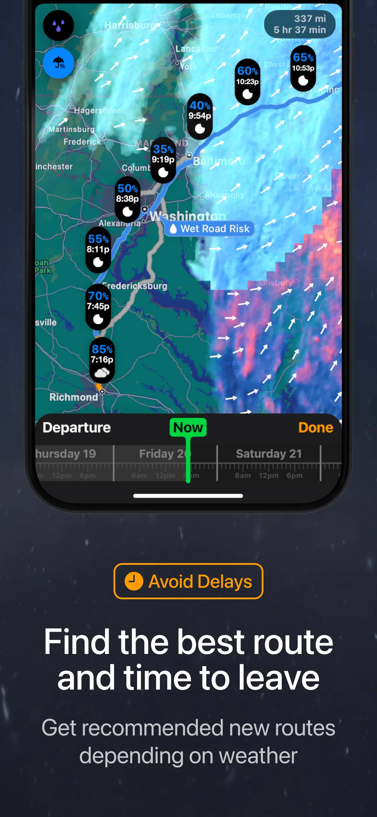 Weather on the Way App Store screenshot 3