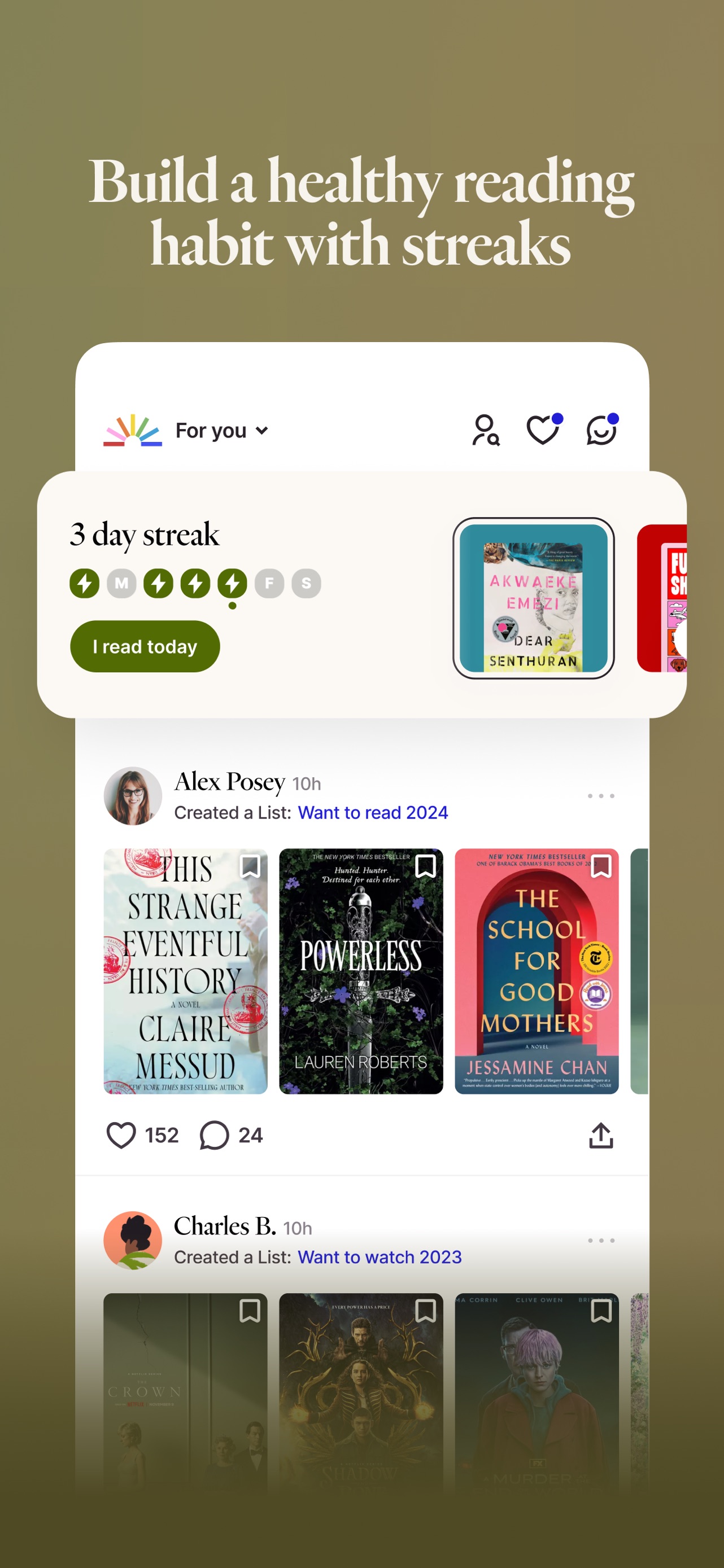 Fable: Track & Discuss Books App Store screenshot 2