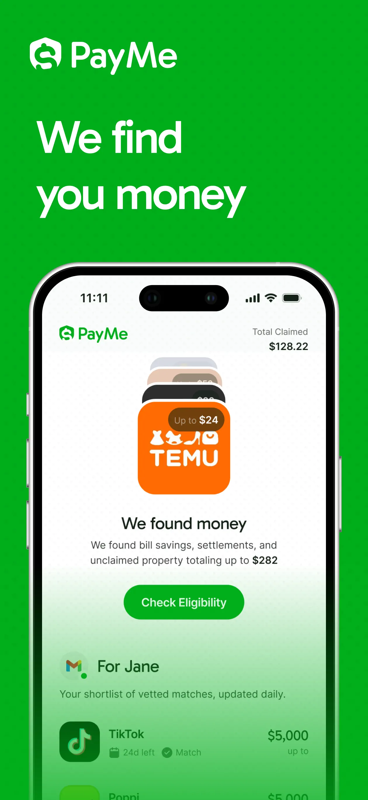 PayMe - Claim Your Money App Store screenshot 1