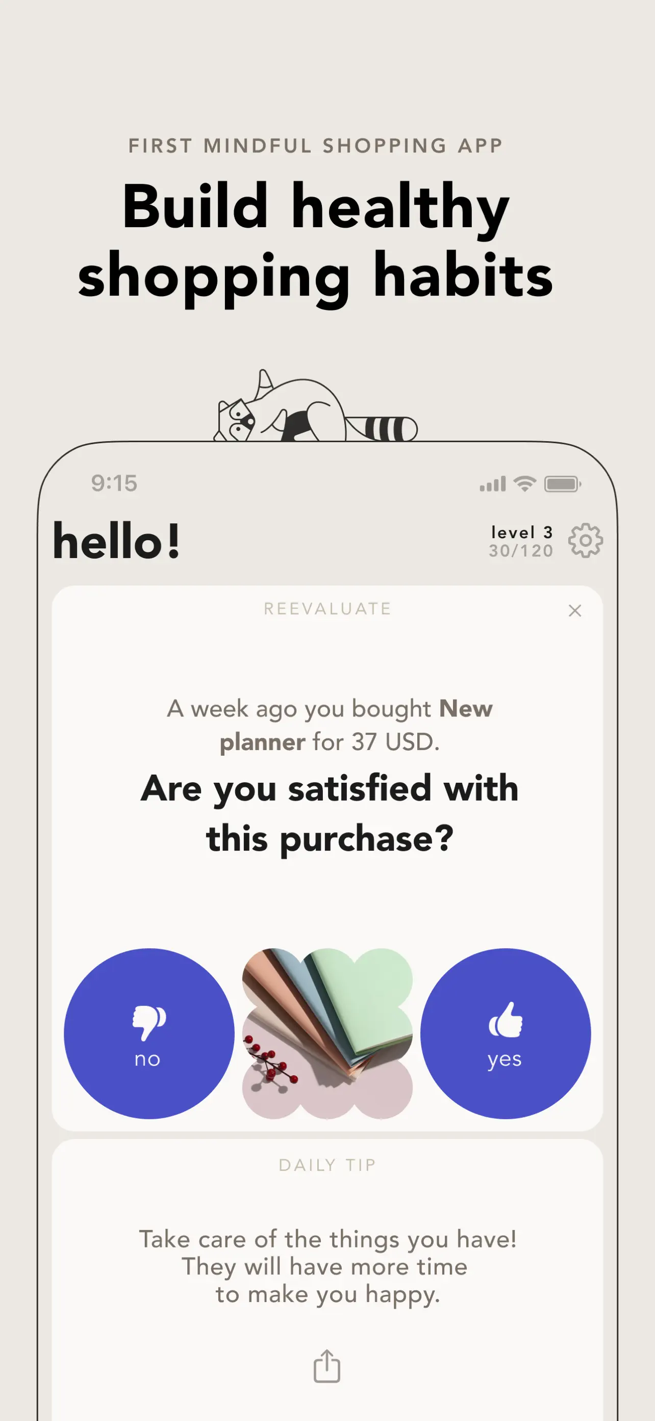 bless. minimal shopping habits App Store screenshot 2