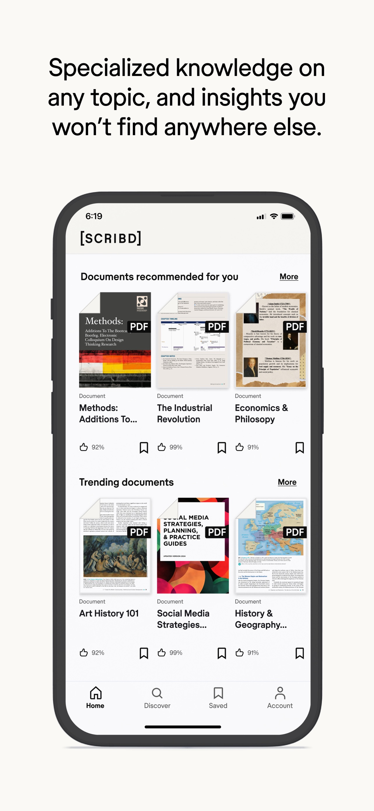 Scribd: 170M+ documents App Store screenshot 2