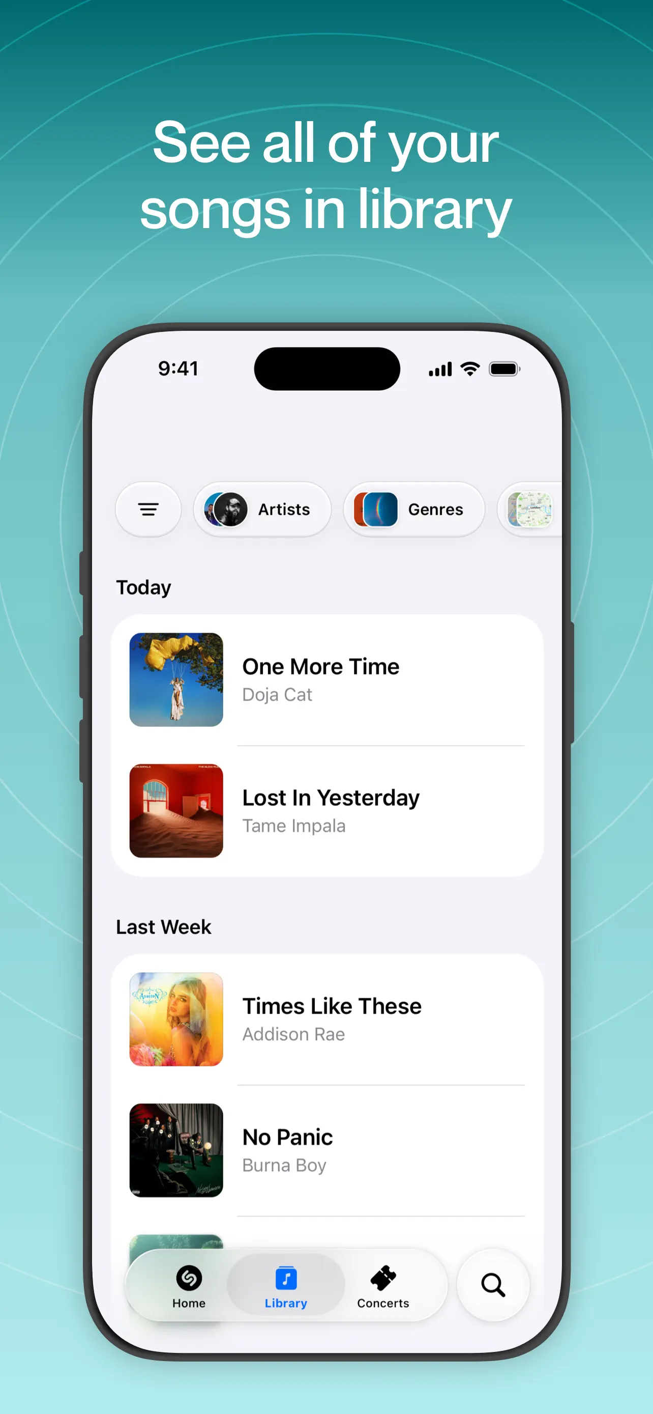 Shazam: Find Music & Concerts App Store screenshot 3