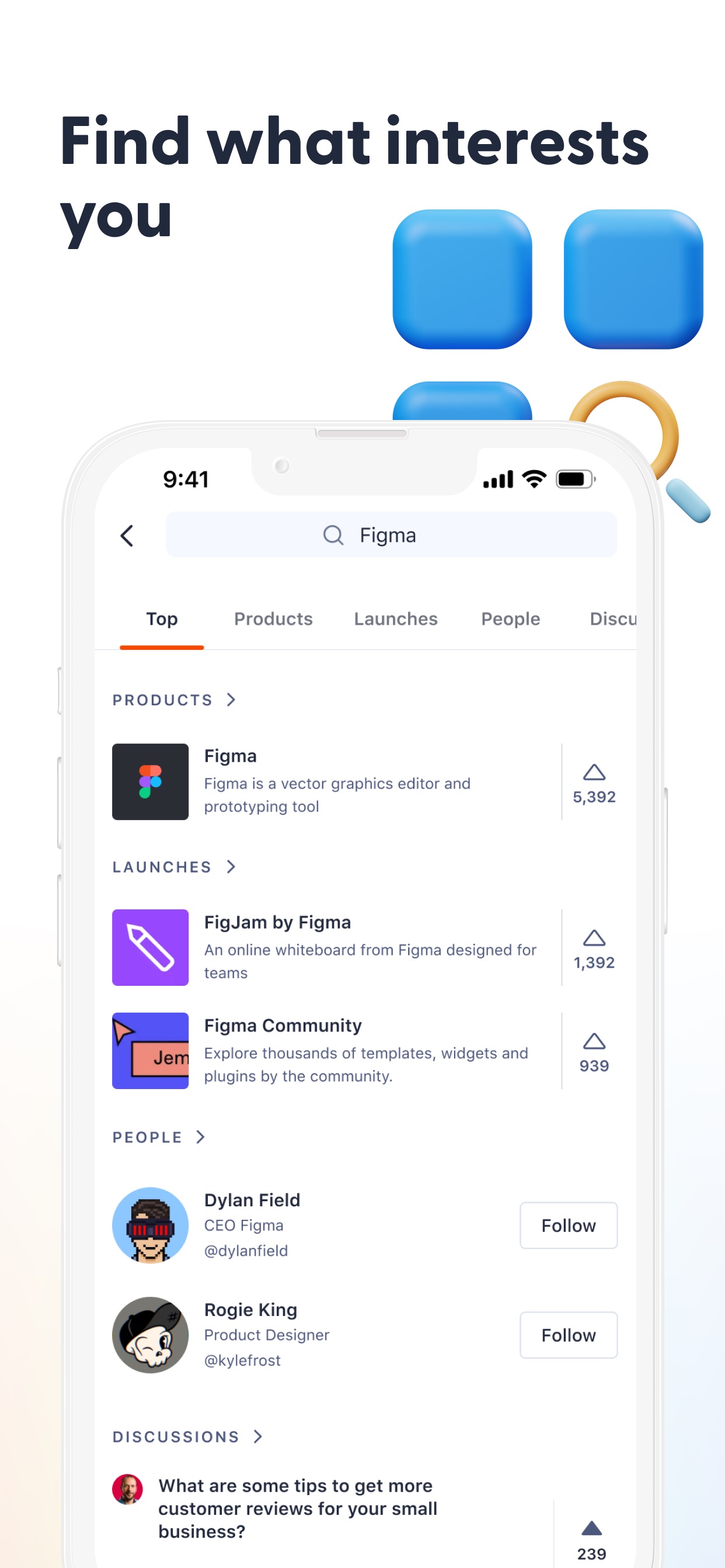 Product Hunt App Store screenshot 1