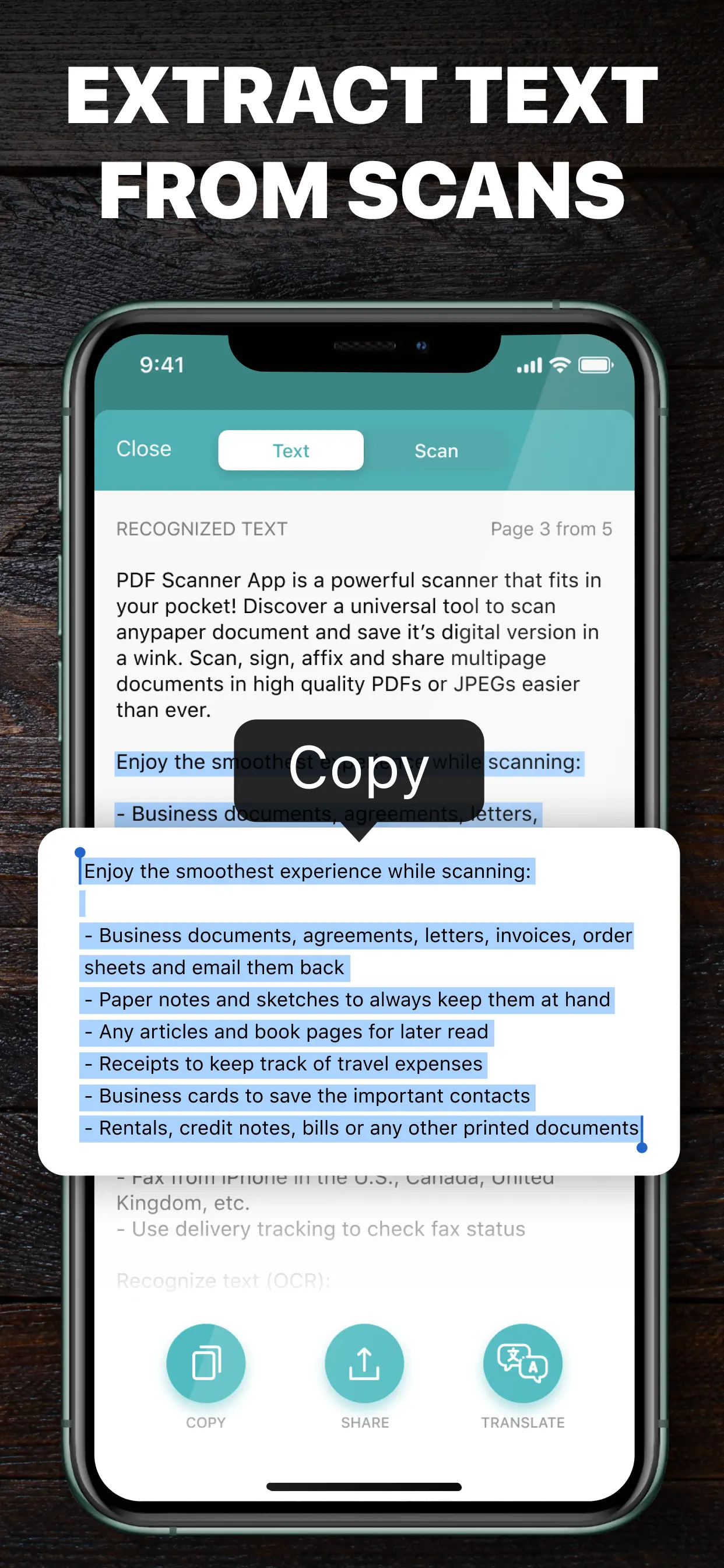 Scanner PDF – scan document App Store screenshot 3