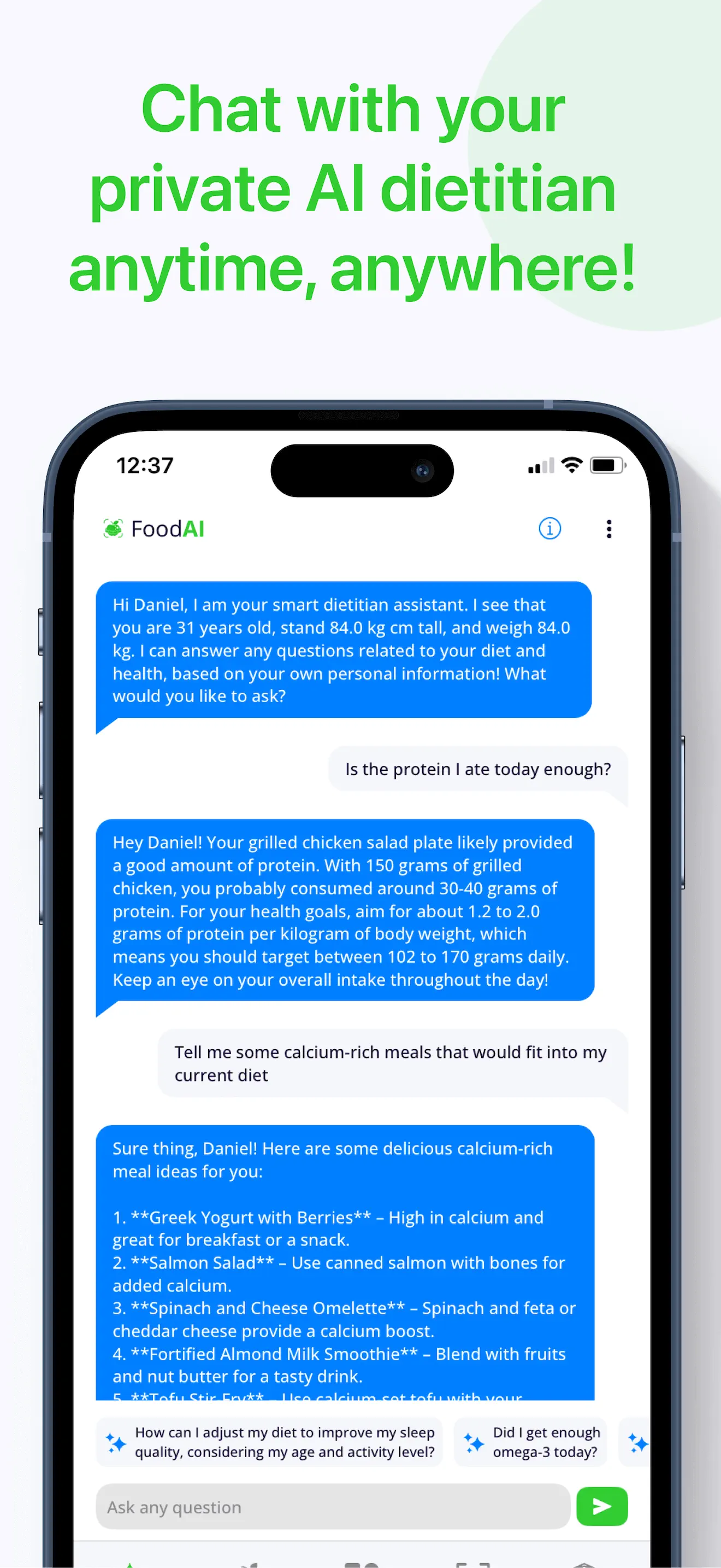 Calorie Tracker・Diet: Food AI App Store screenshot 4