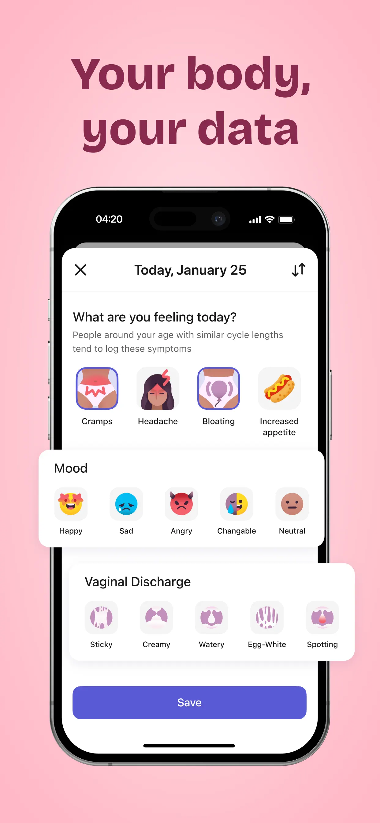 Clover －Period Tracker, Cycle App Store screenshot 3