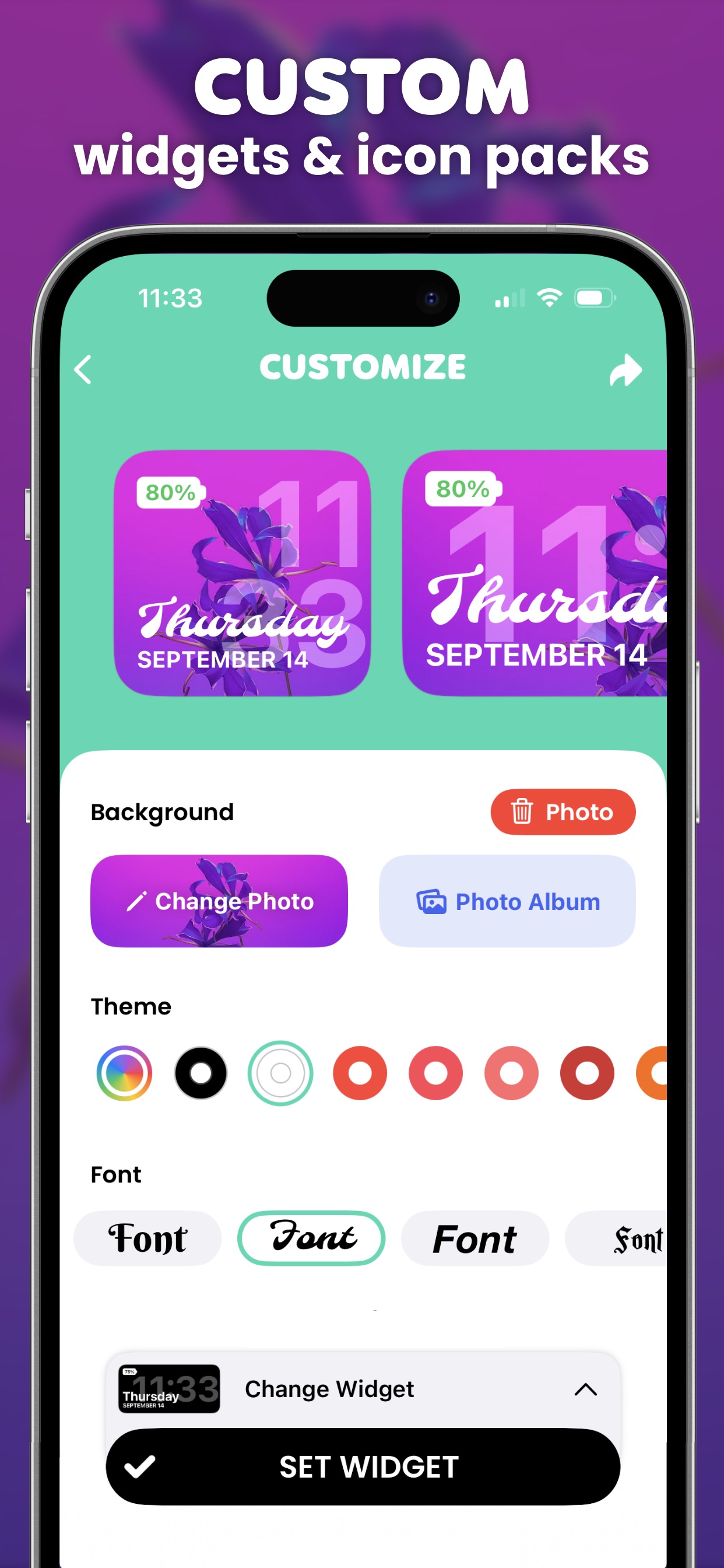 Color Widgets App Store screenshot 1