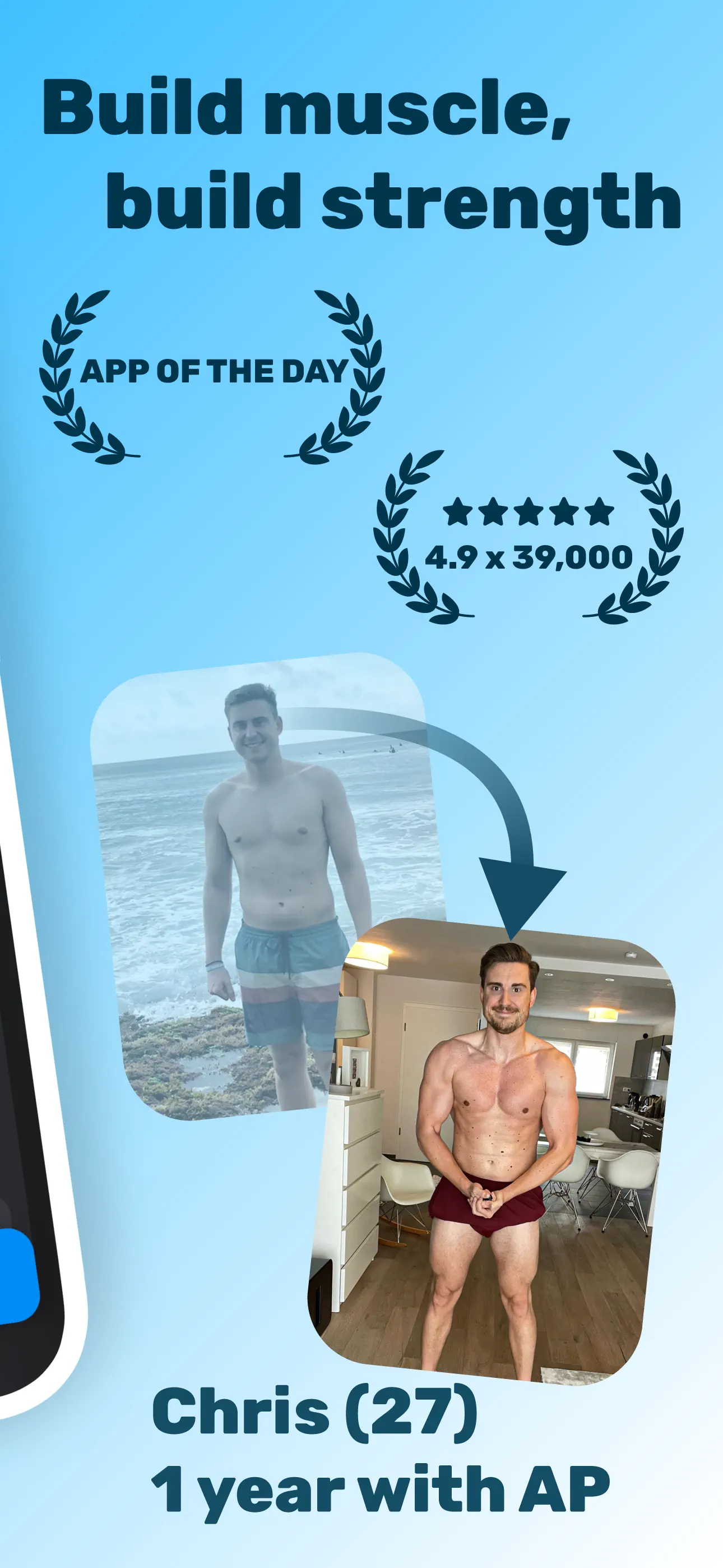 Gym Workout Alpha Progression App Store screenshot 2