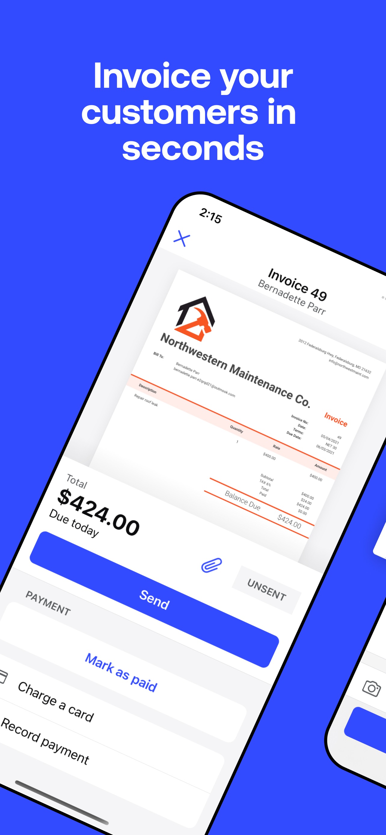 Invoice2go: Easy Invoice Maker App Store screenshot 2