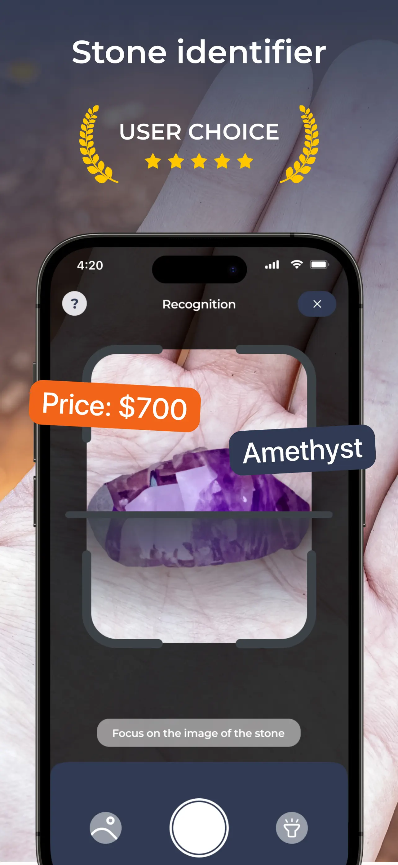 Stone Identifier: Rock Scanner App Store screenshot 1