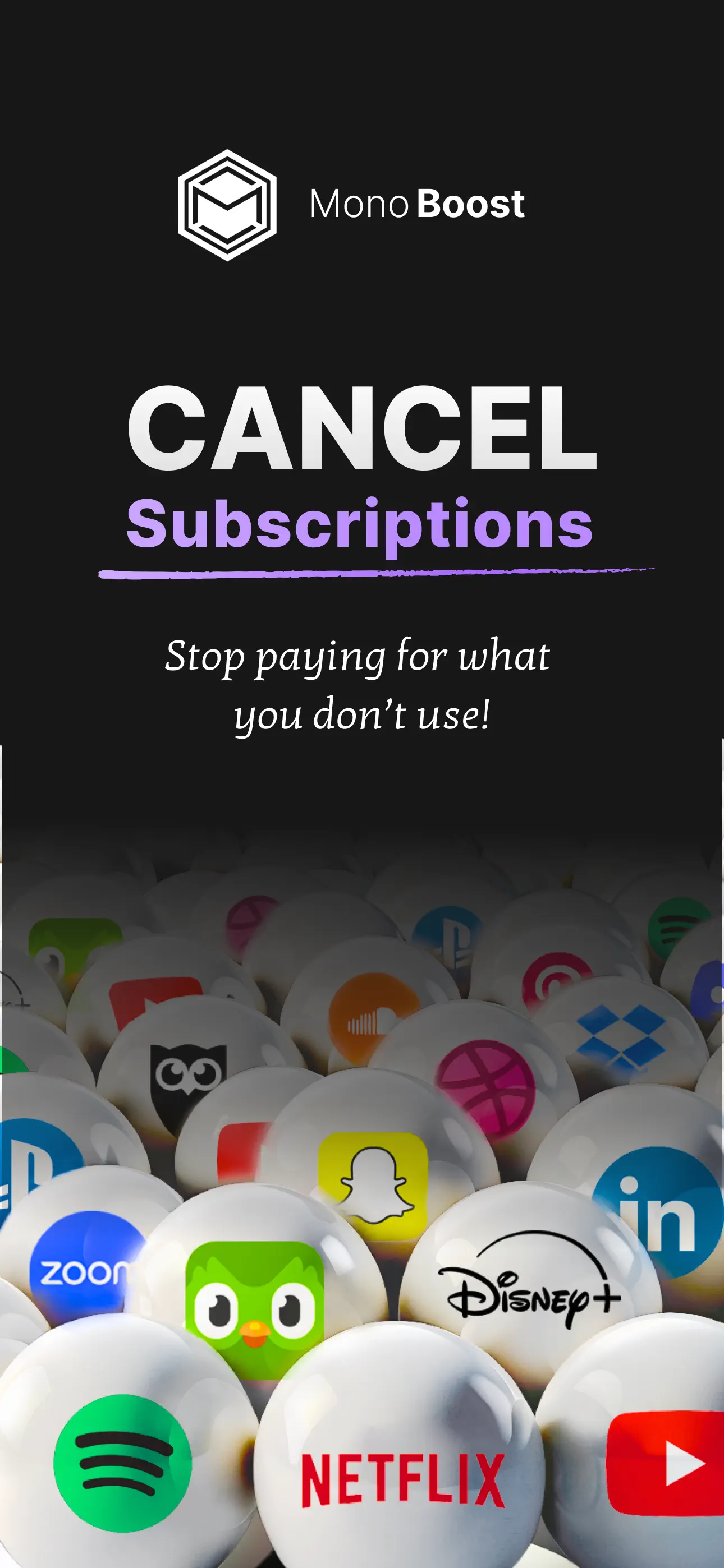 MonoBoost Cancel Subscriptions App Store screenshot 1