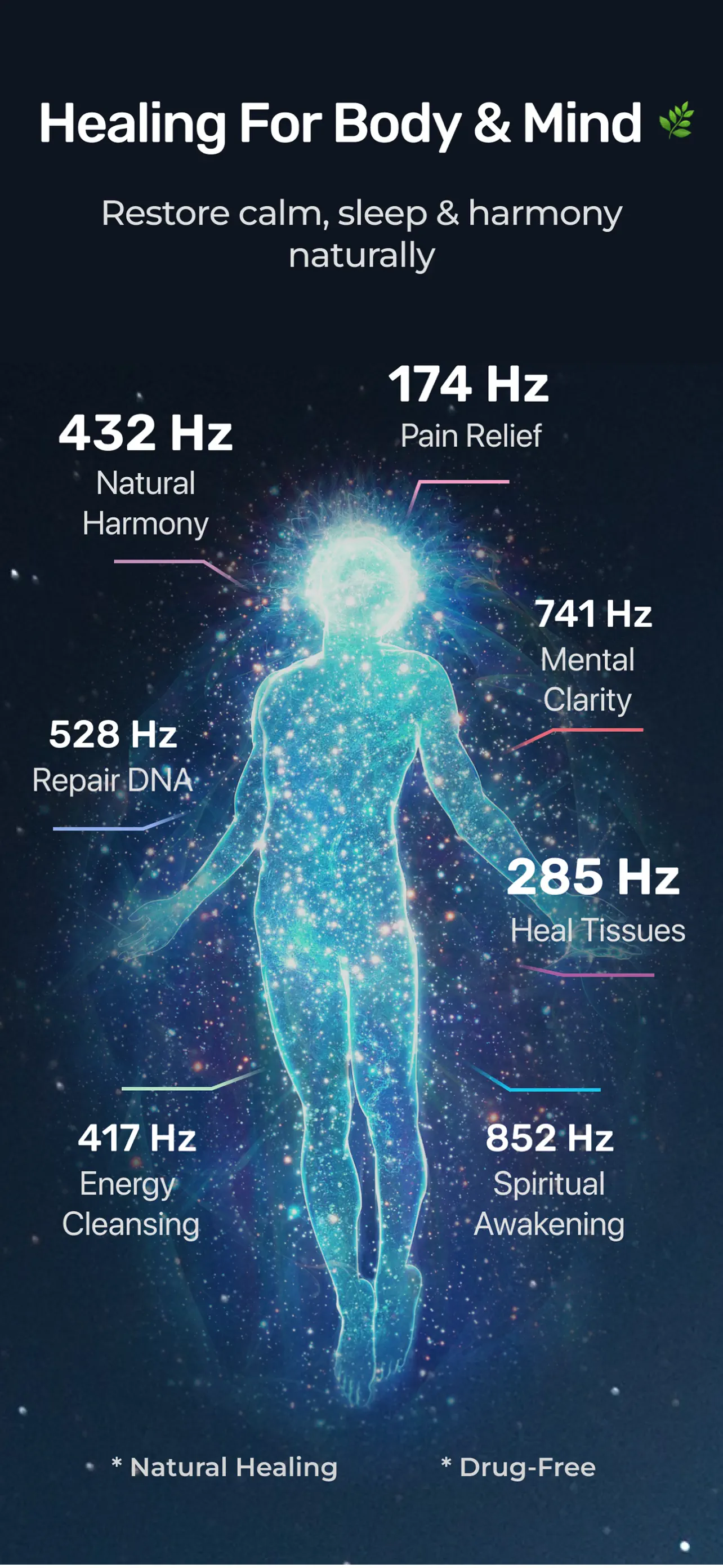 Frequency: Healing Sounds App Store screenshot 1