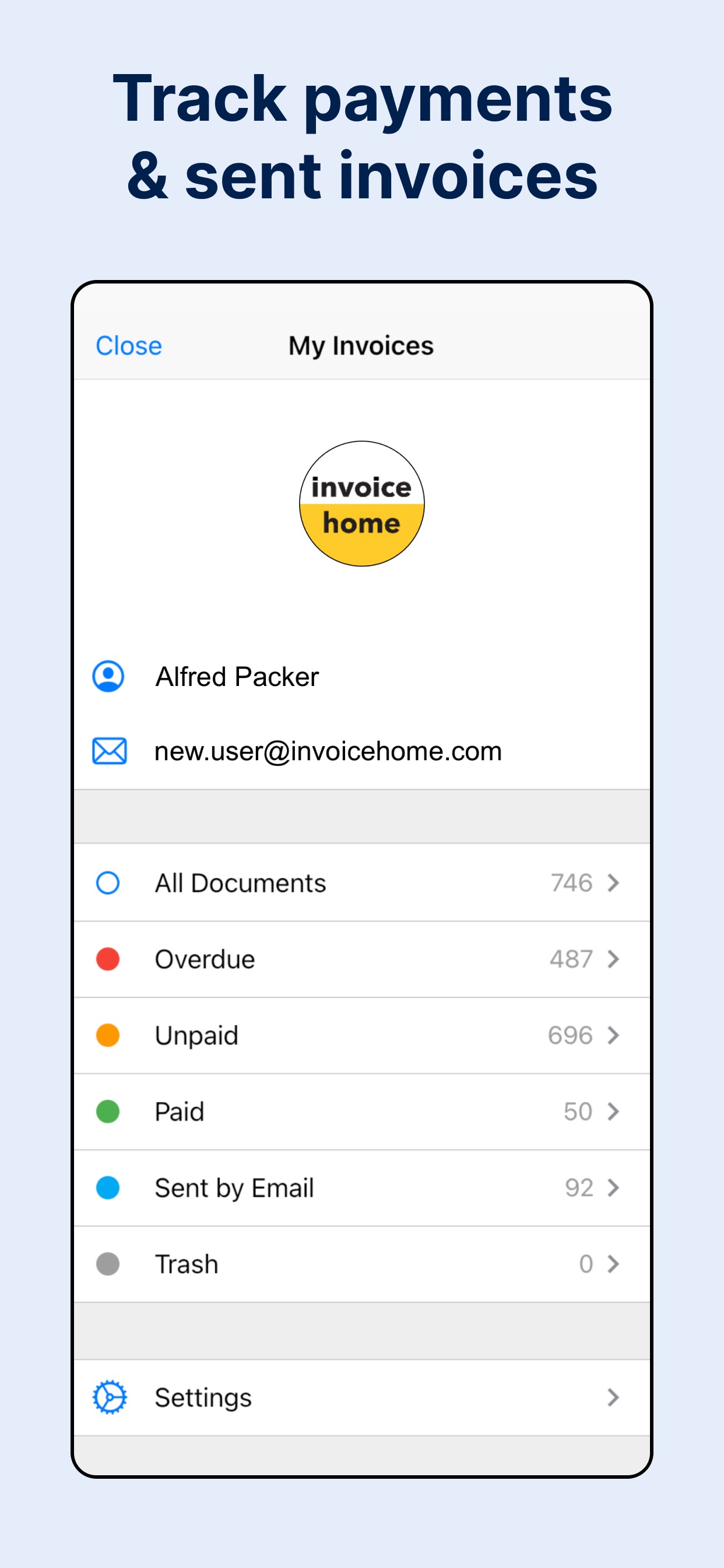 Invoice Maker by Invoice Home App Store screenshot 2