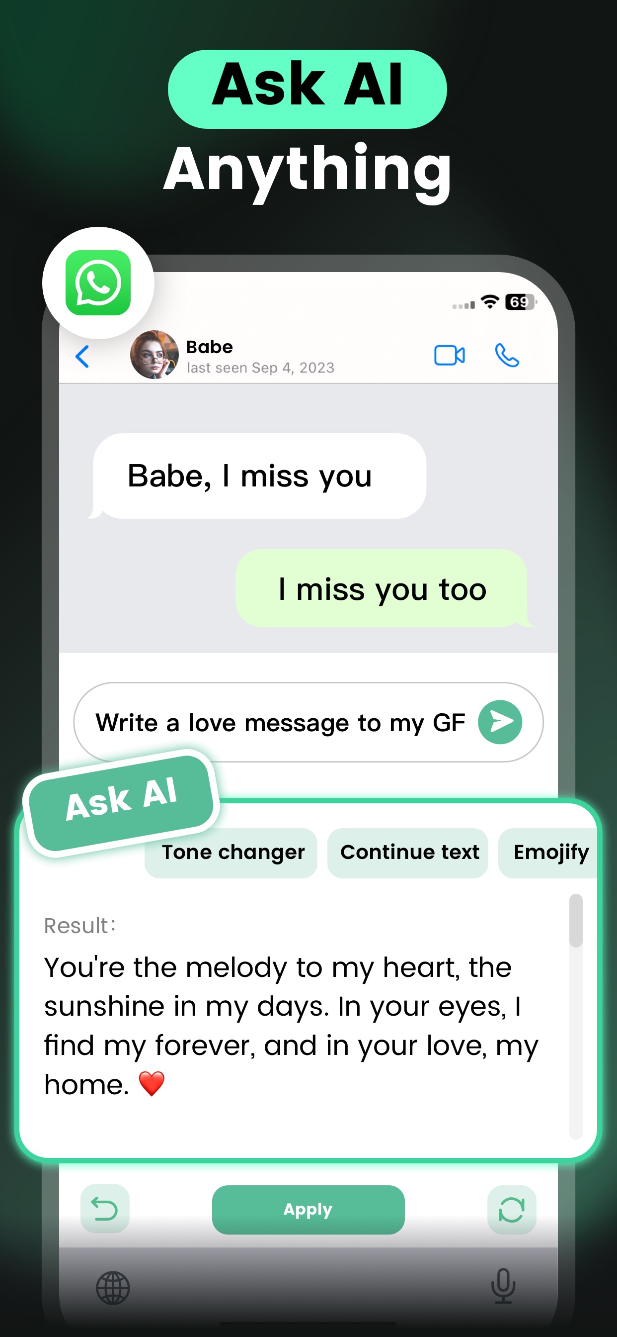 AI Keyboard: Chatbot, Grammar App Store screenshot 1